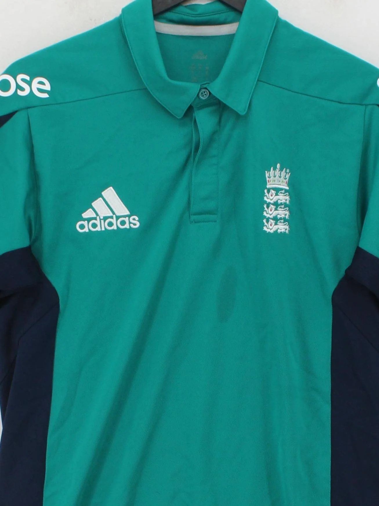 Adidas Men's Polo S Green 100% Polyester Basic - Image 3