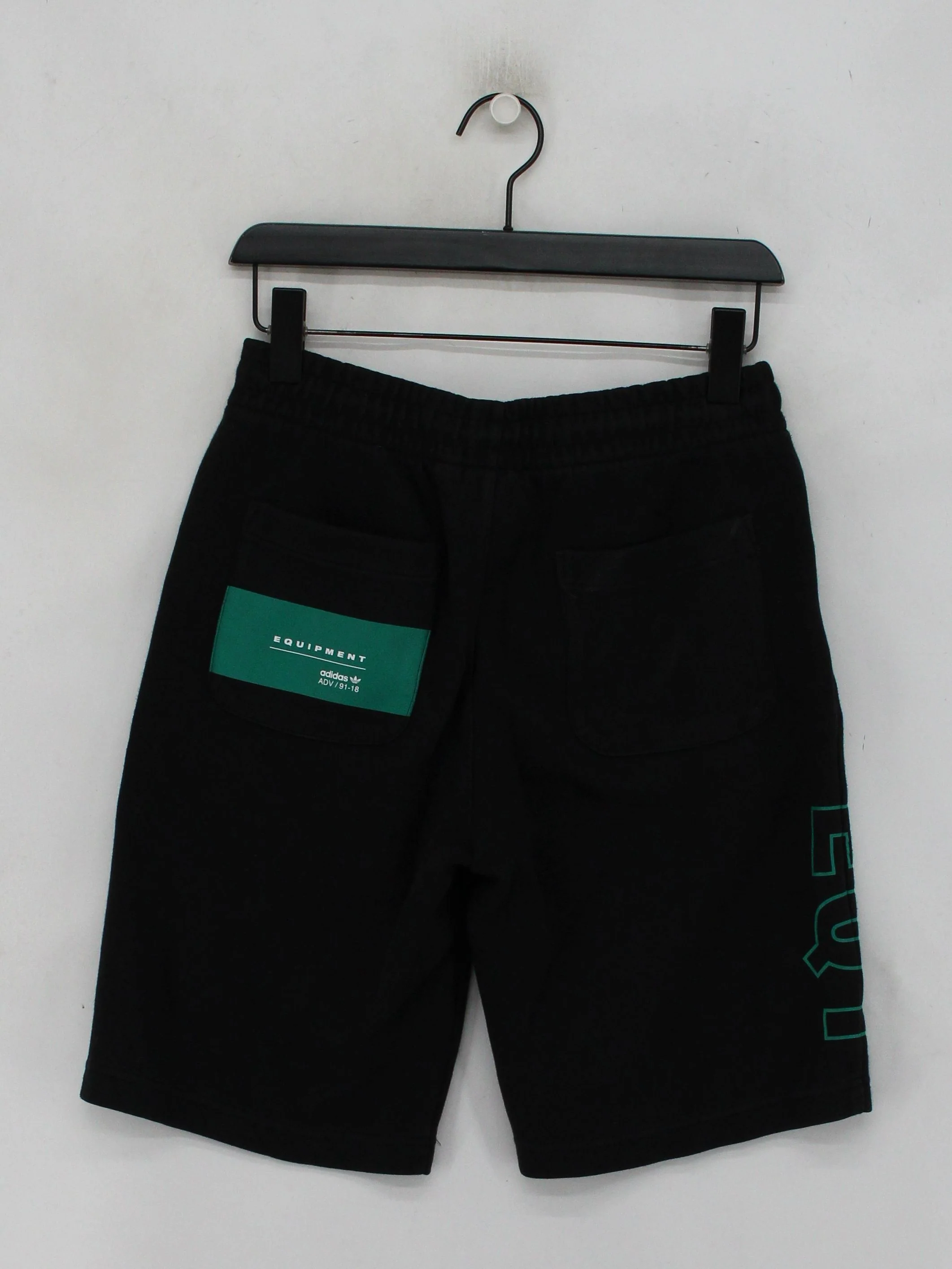 Adidas Men's Shorts M Black Graphic Cotton with Polyester Sweat - Image 2