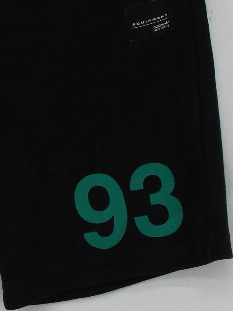 Adidas Men's Shorts M Black Graphic Cotton with Polyester Sweat - Image 4