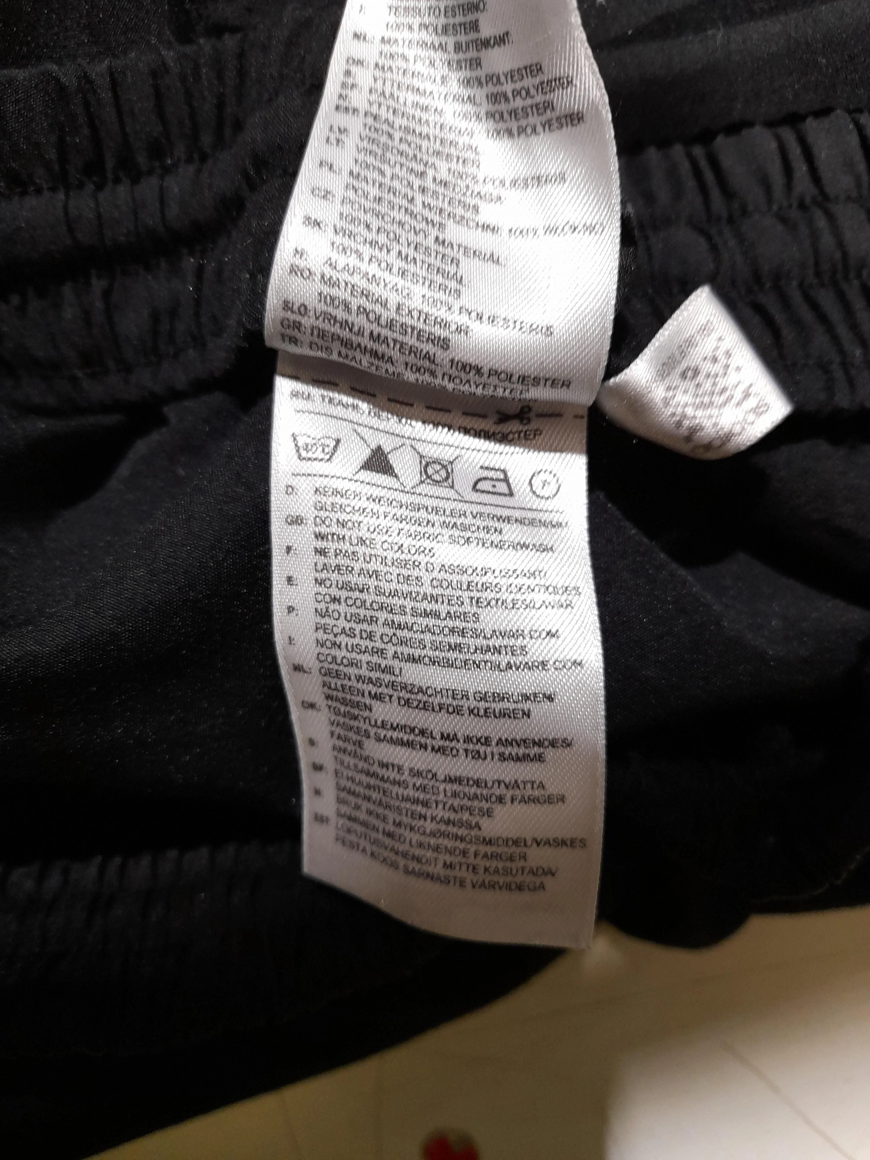 Adidas Men's Shorts S Black Striped 100% Polyester Sweat - Image 7