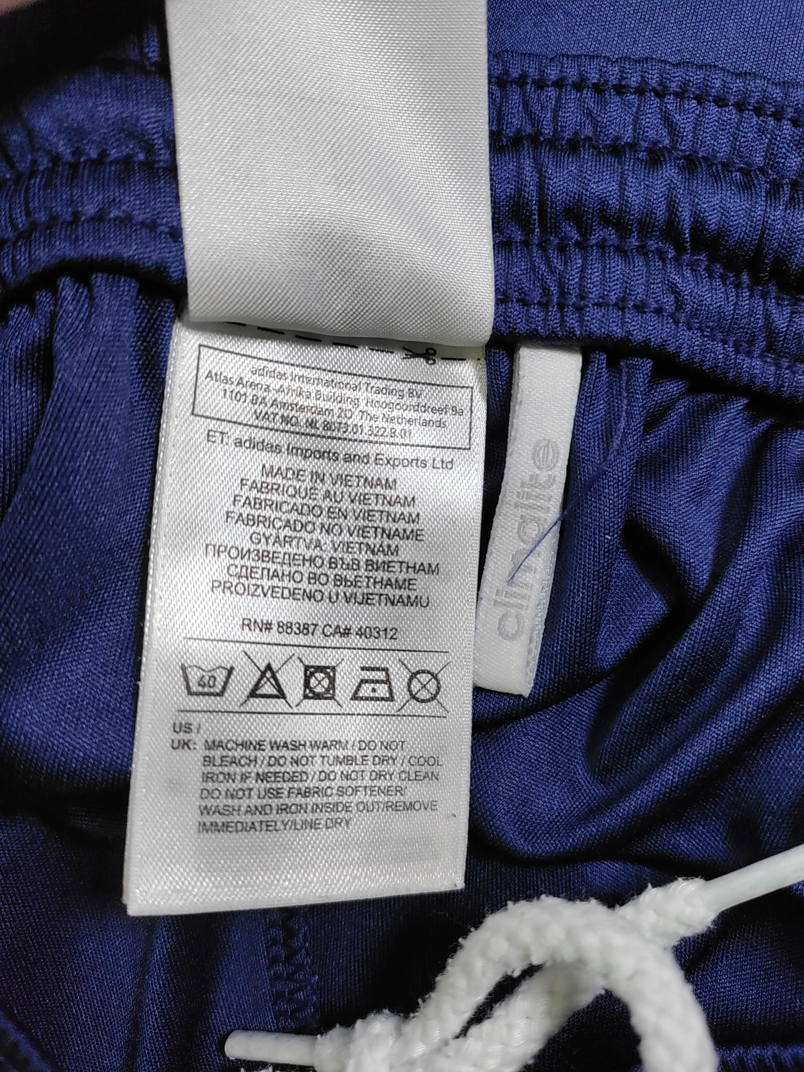 Adidas Men's Shorts S Blue 100% Polyester Sweat - Image 6