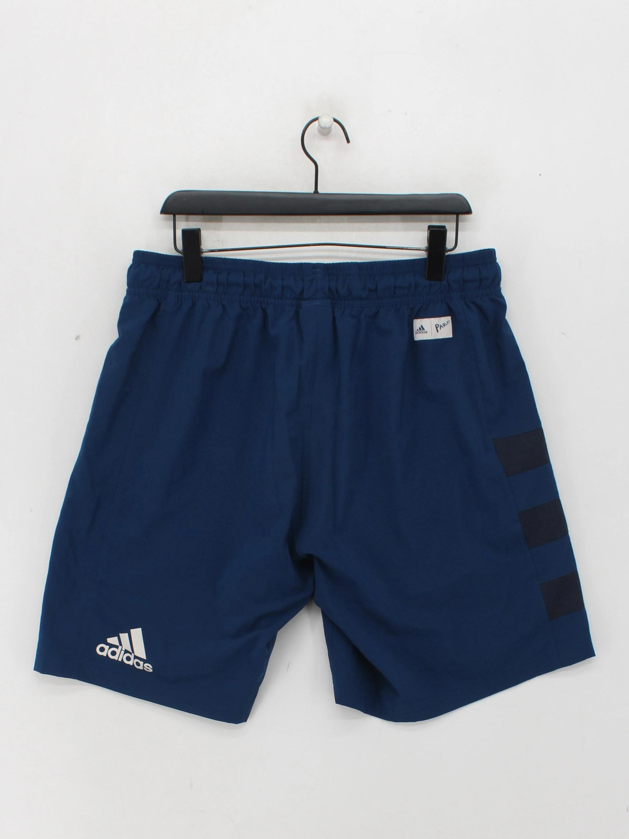 Adidas Men's Shorts XL Blue 100% Polyester Sweat - Image 2