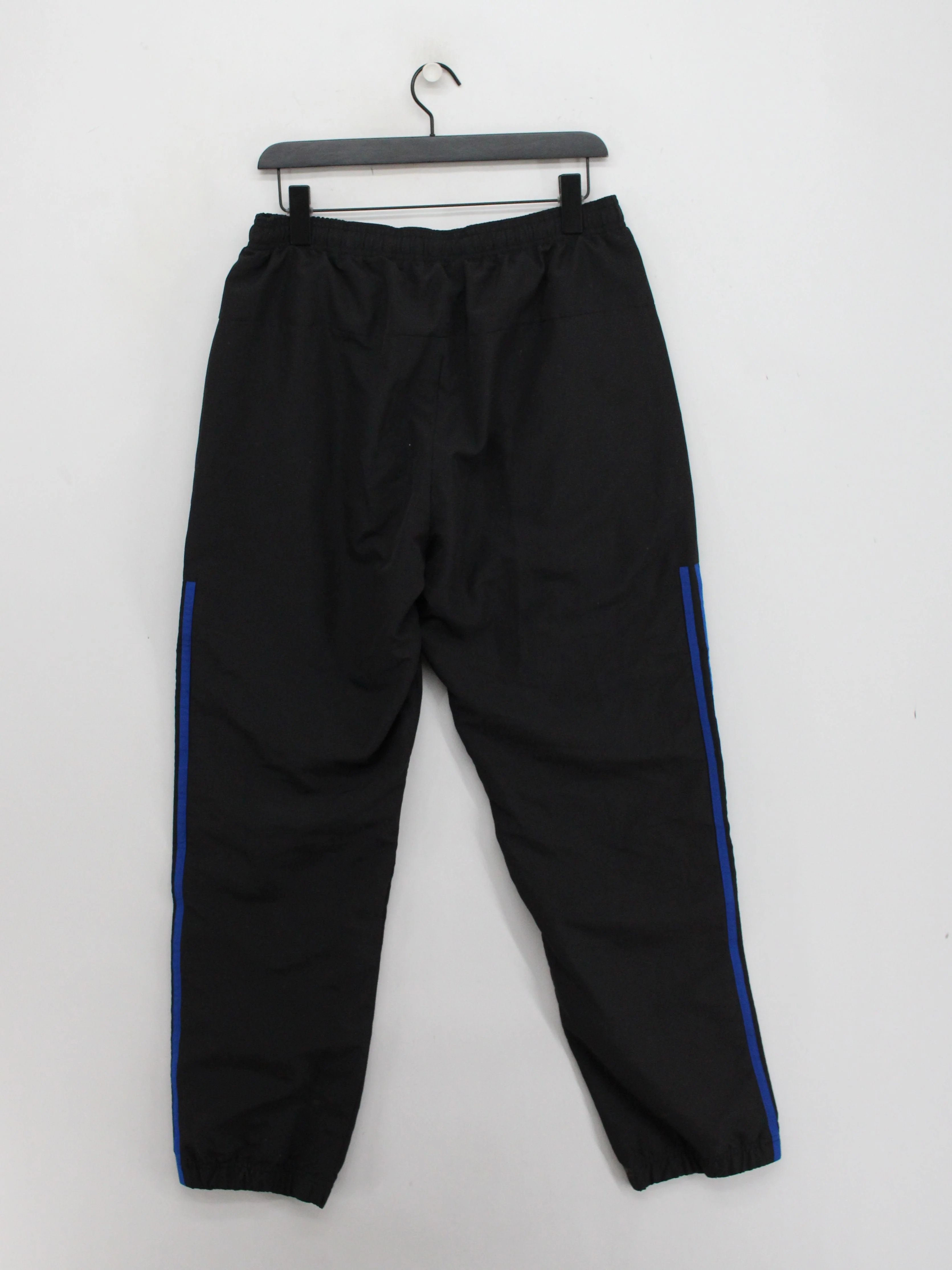 Adidas Men's Sports Bottoms L Black Striped Polyester with Cotton Sweatpants - Image 2