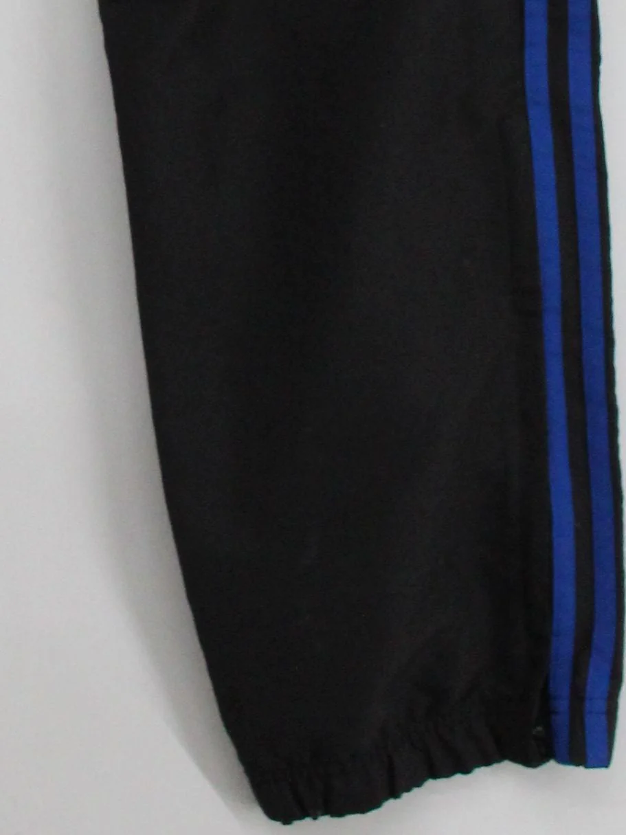 Adidas Men's Sports Bottoms L Black Striped Polyester with Cotton Sweatpants - Image 4