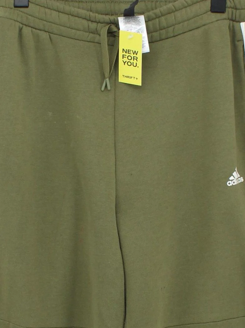 Adidas Men's Sports Bottoms L Green Cotton with Polyester Sweatpants - Image 3