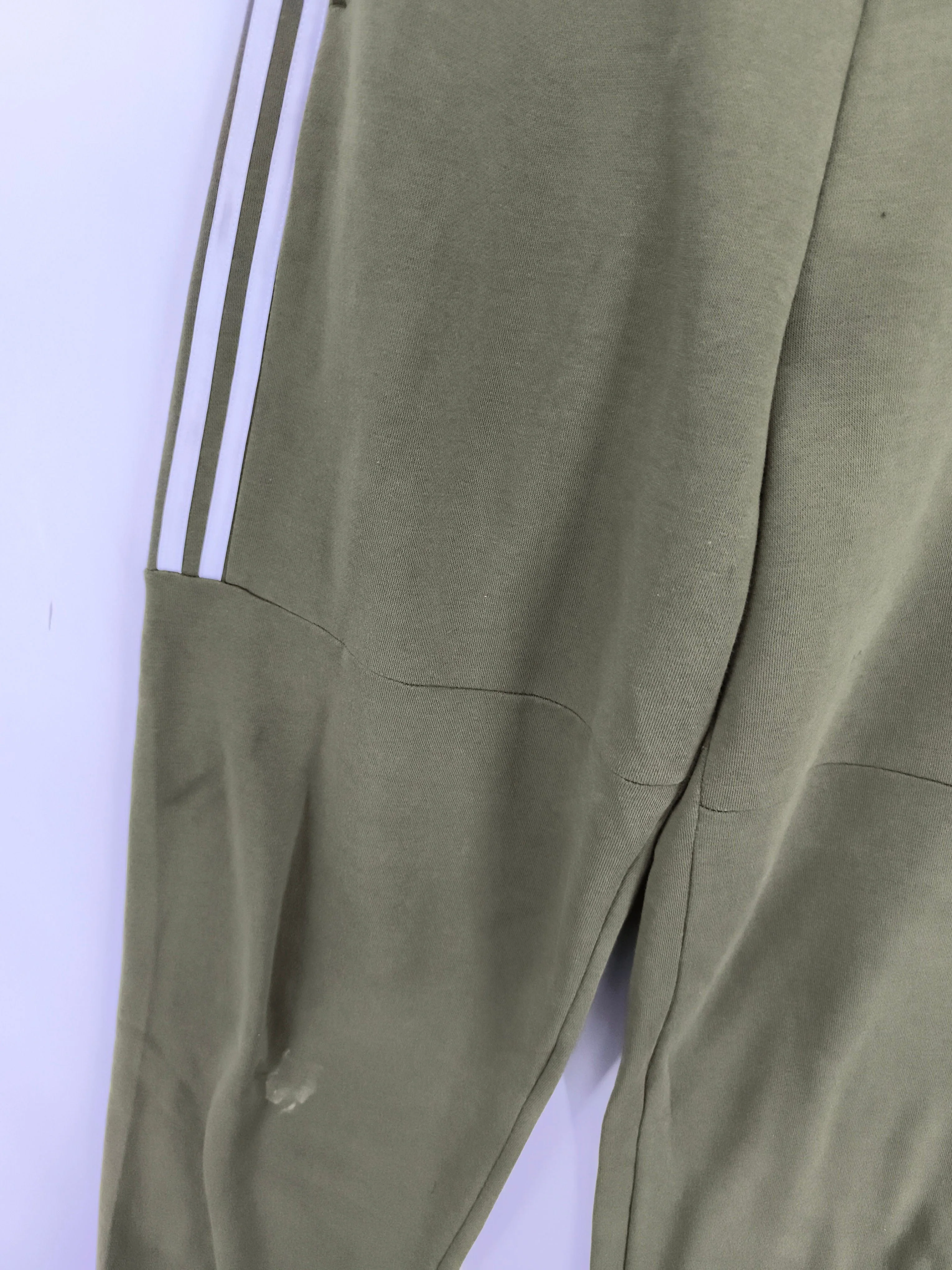Adidas Men's Sports Bottoms L Green Cotton with Polyester Sweatpants - Image 5