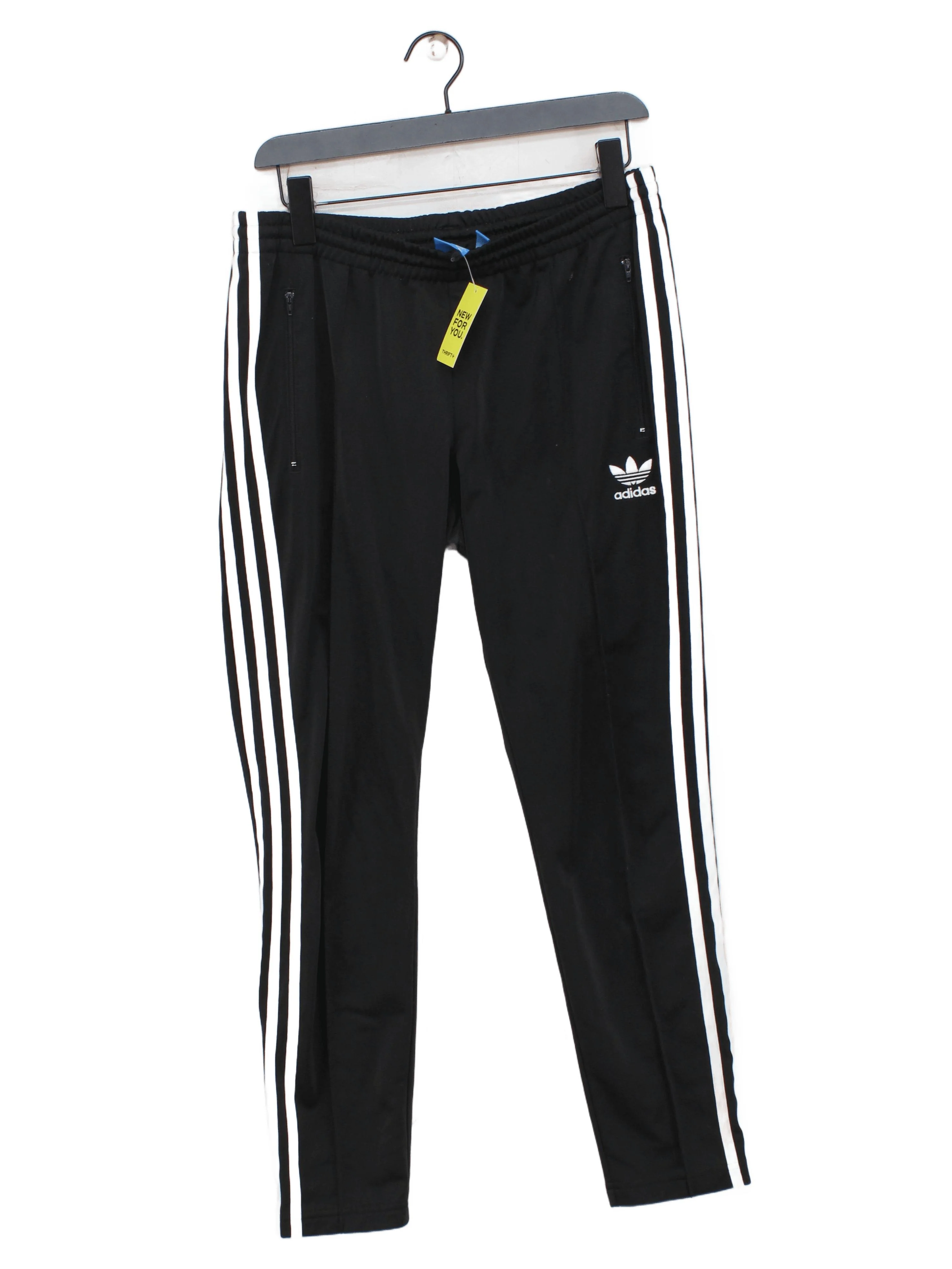 Adidas Men's Sports Bottoms M Black 100% Polyester Sweatpants