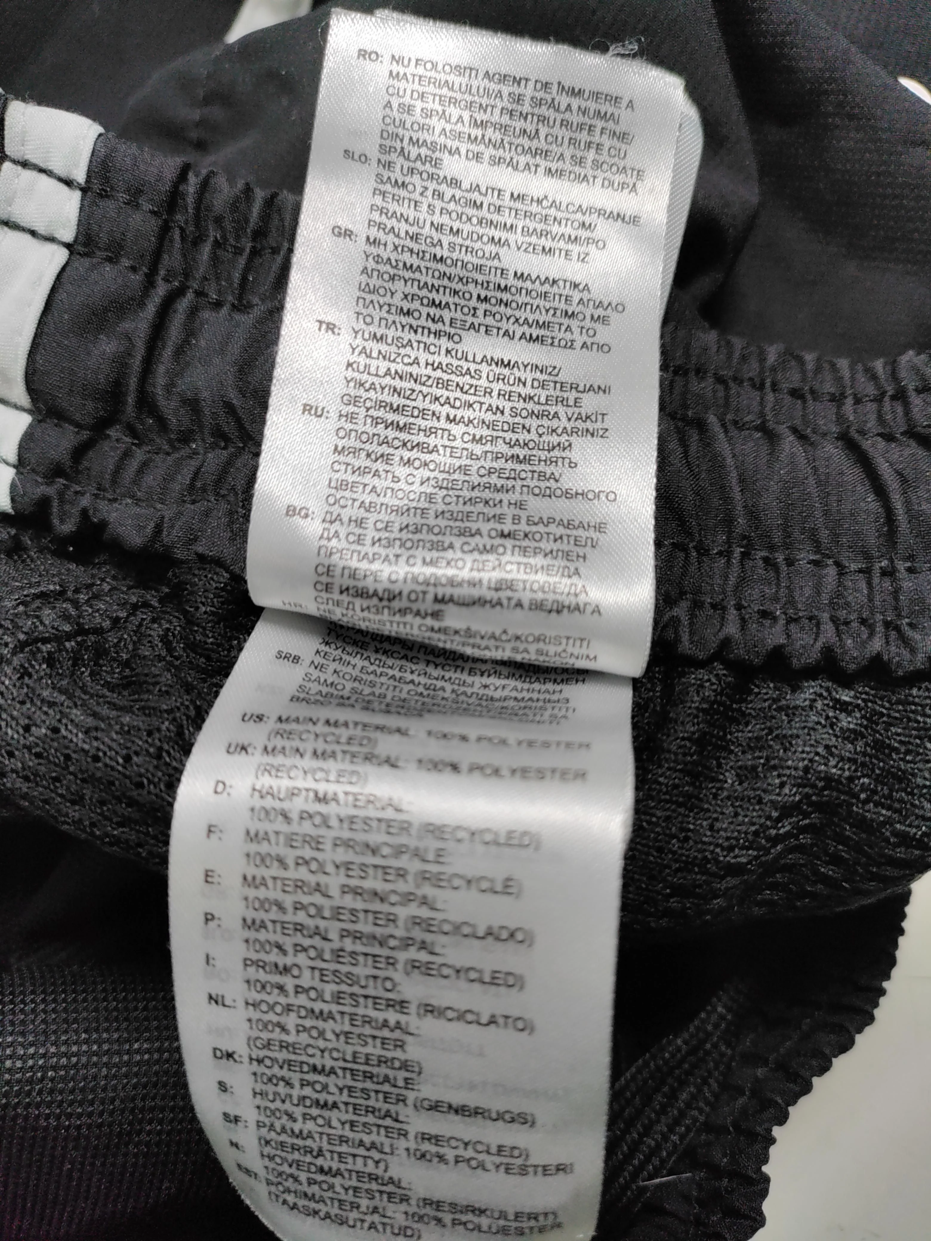 Adidas Men's Sports Bottoms M Black 100% Polyester Sweatpants - Image 6