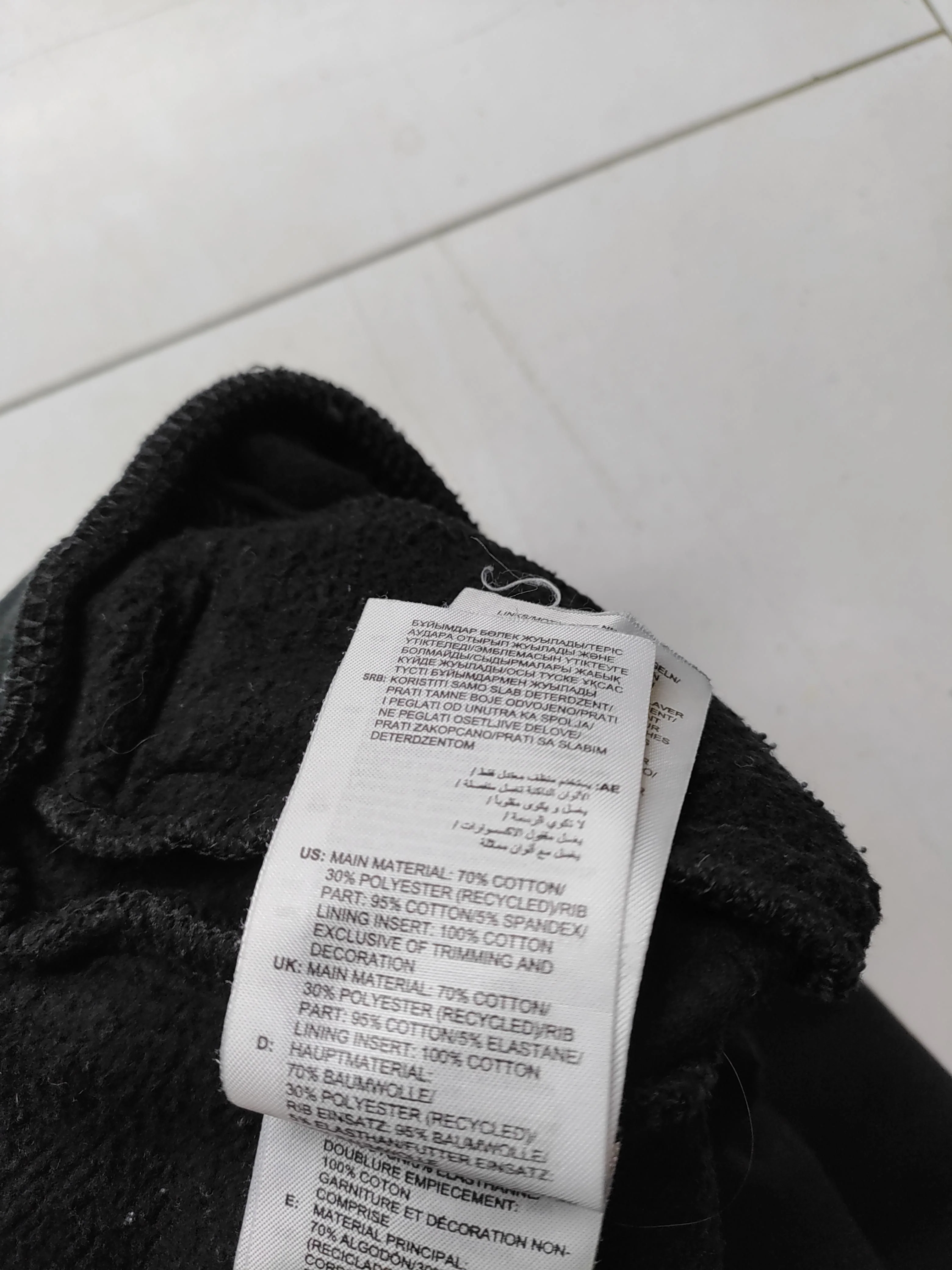 Adidas Men's Sports Bottoms M Black Cotton with Polyester Sweatpants - Image 6