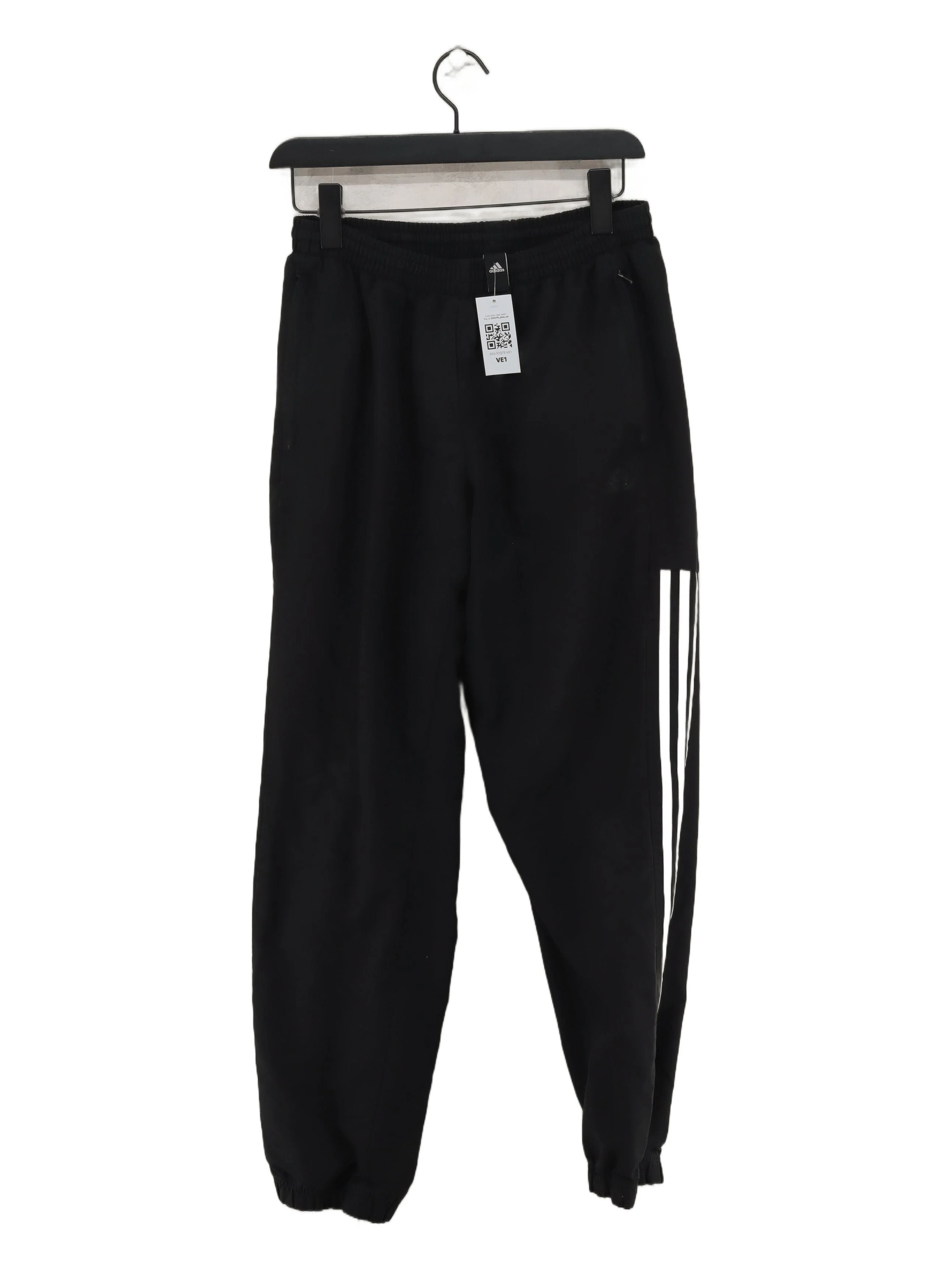 Adidas Men's Sports Bottoms M Black Polyester with Cotton Sweatpants