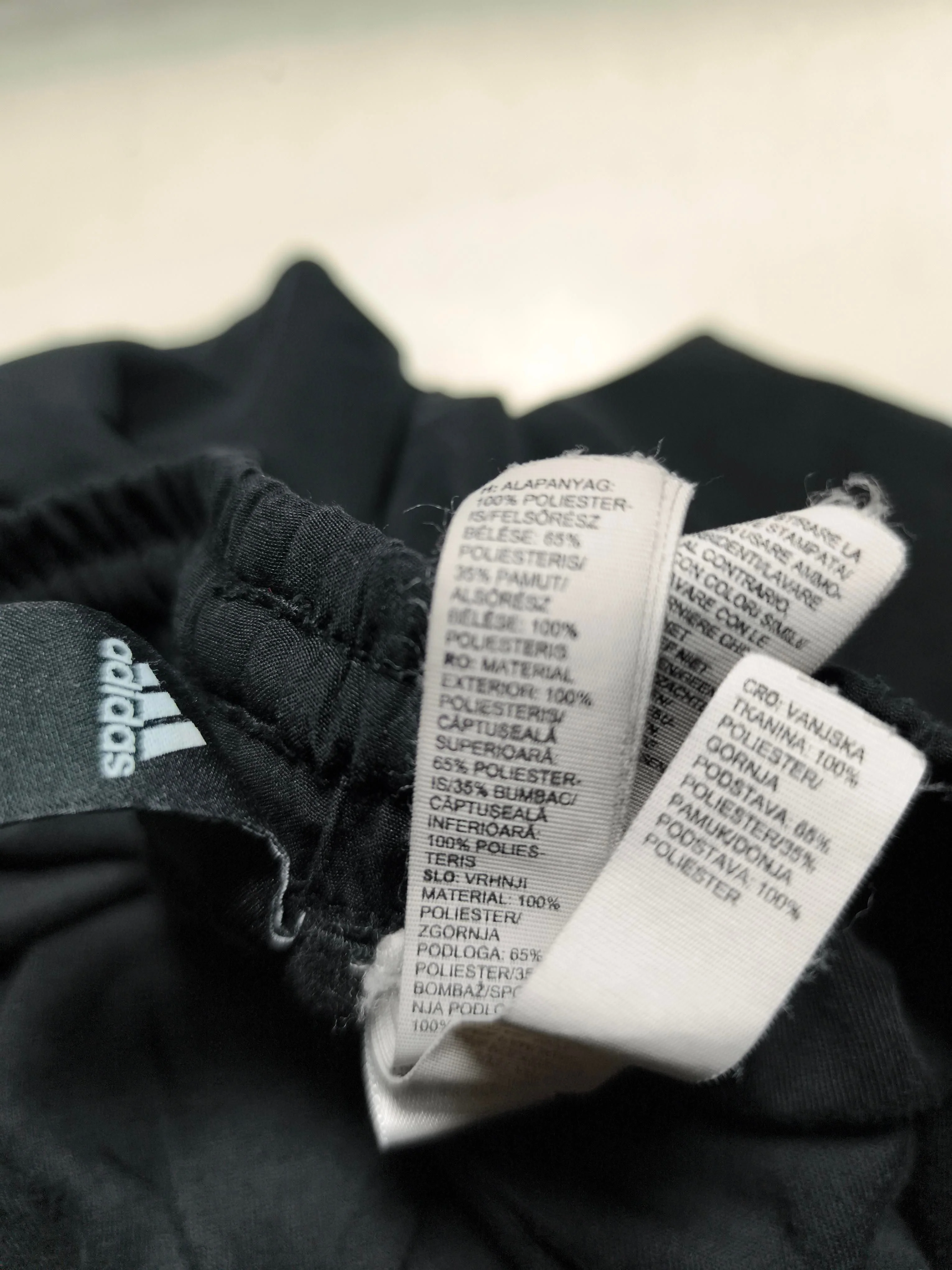 Adidas Men's Sports Bottoms M Black Polyester with Cotton Sweatpants - Image 7