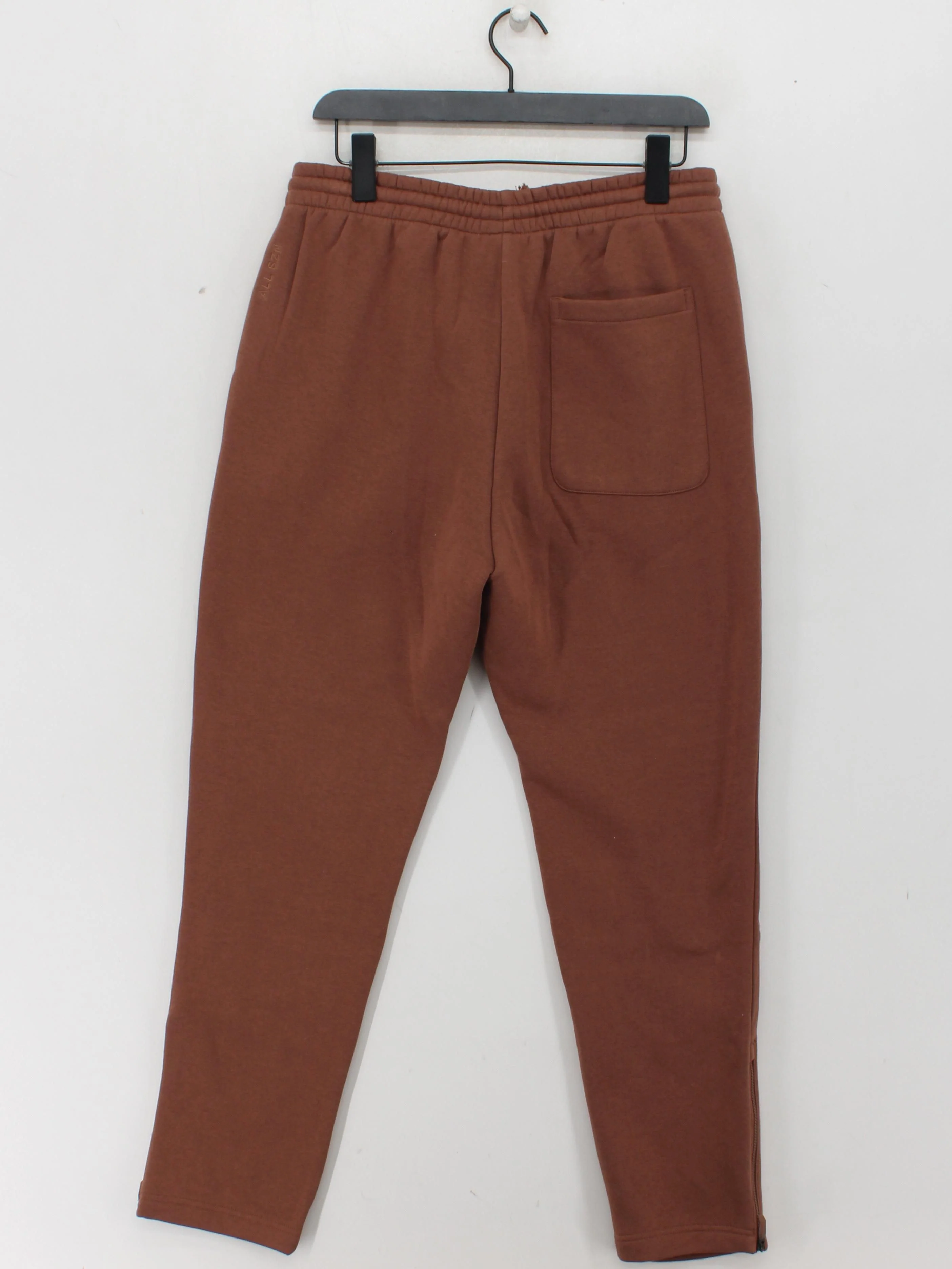 Adidas Men's Sports Bottoms M Brown Cotton with Polyester, Spandex Sweatpants - Image 2