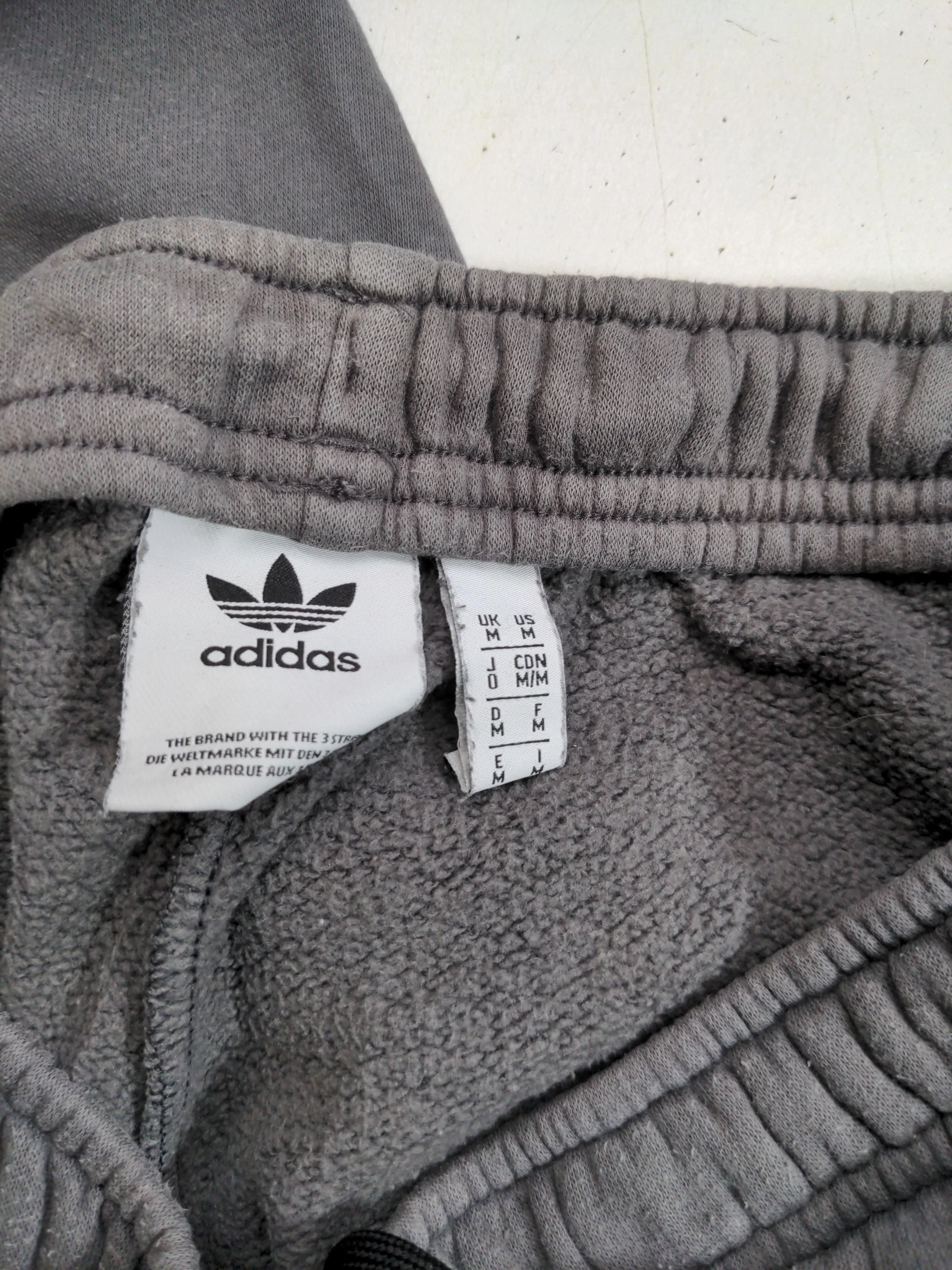 Adidas Men's Sports Bottoms M Grey Cotton with Polyester Sweatpants - Image 7