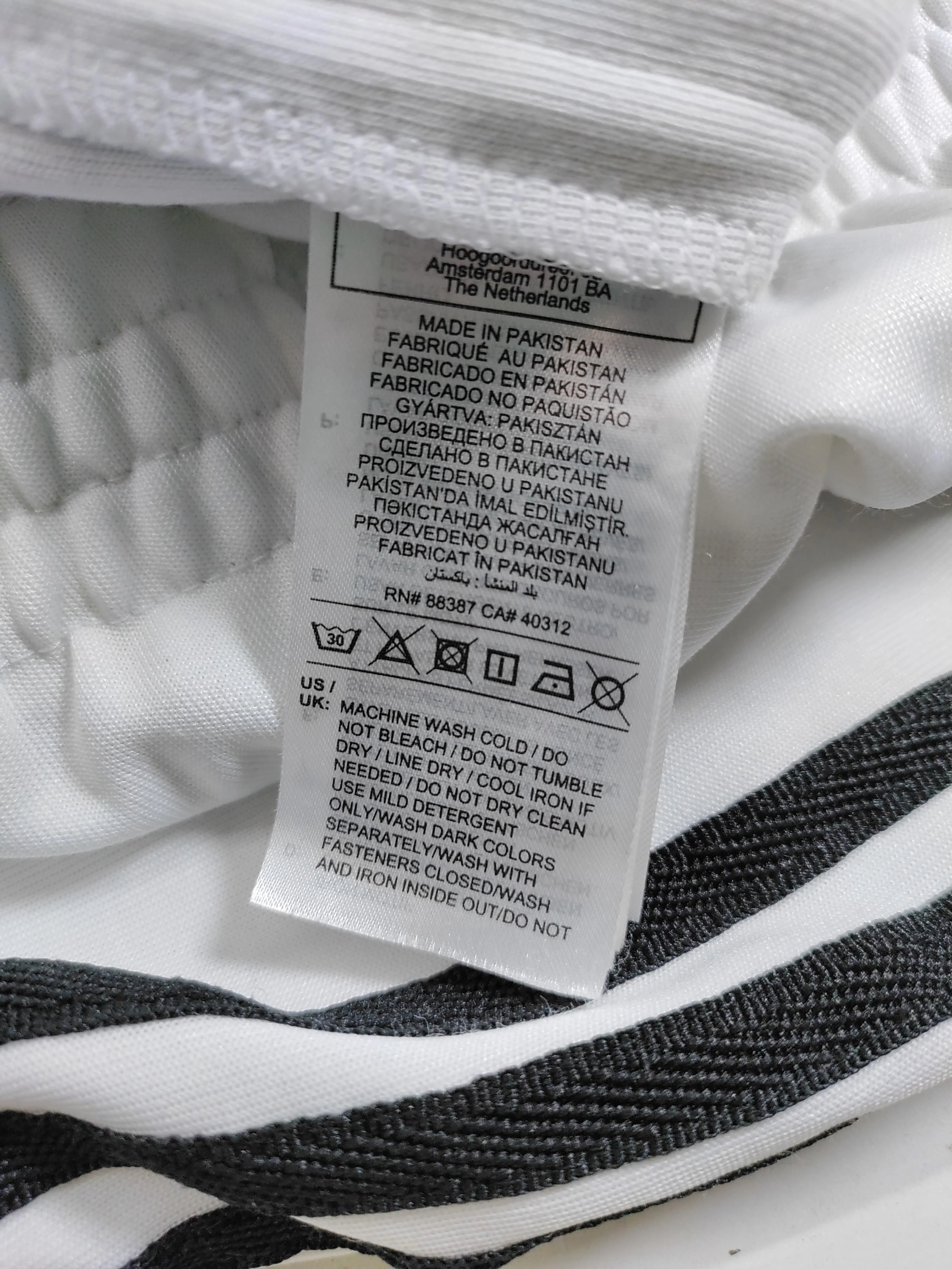 Adidas Men's Sports Bottoms M White Polyester with Cotton Sweatpants - Image 7