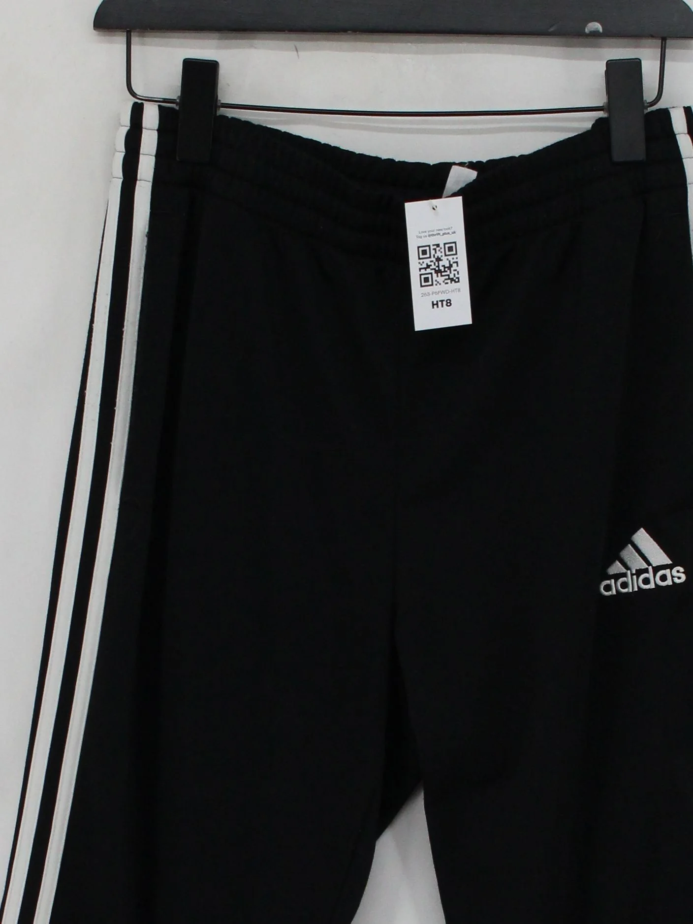 Adidas Men's Sports Bottoms S Black 100% Polyester Sweatpants - Image 3