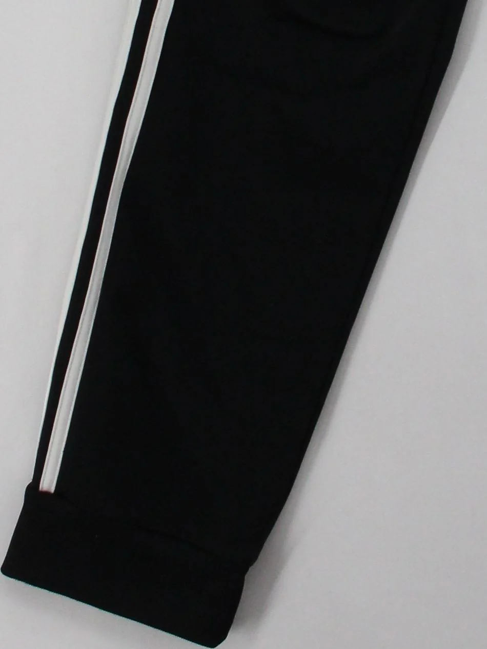 Adidas Men's Sports Bottoms S Black 100% Polyester Sweatpants - Image 4