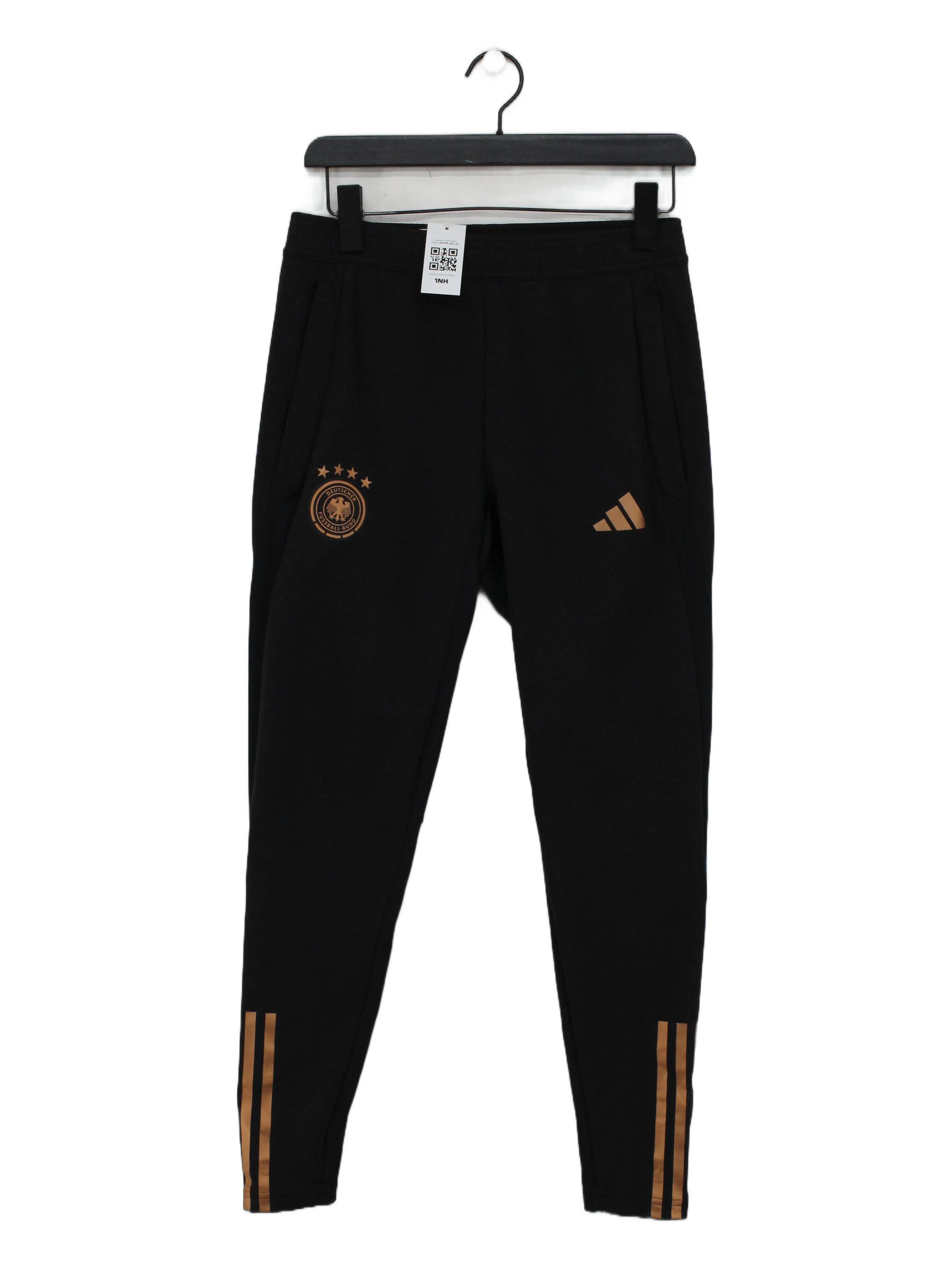 Adidas Men's Sports Bottoms S Black 100% Polyester Sweatpants