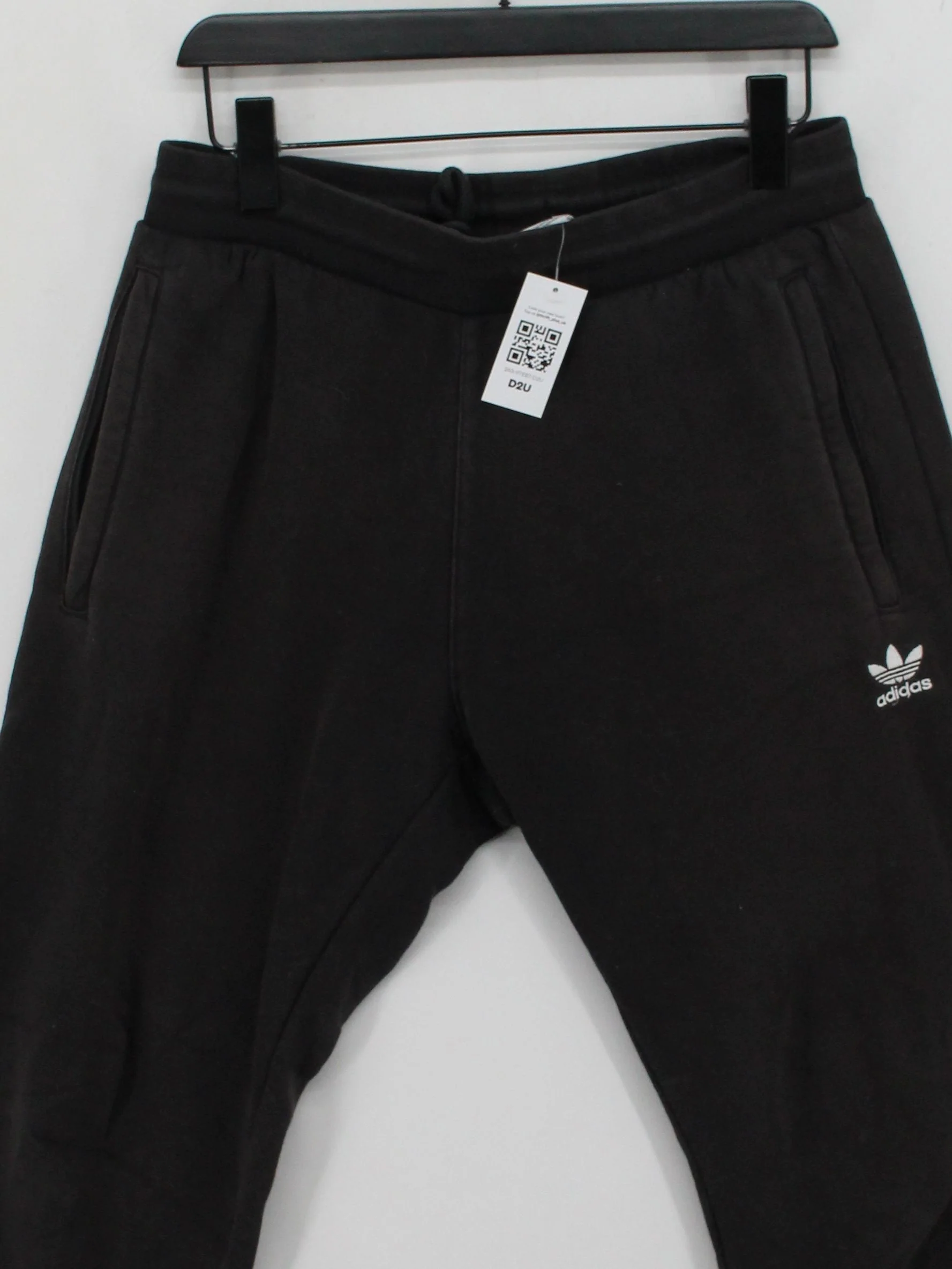 Adidas Men's Sports Bottoms S Black Cotton with Polyester, Spandex Sweatpants - Image 3