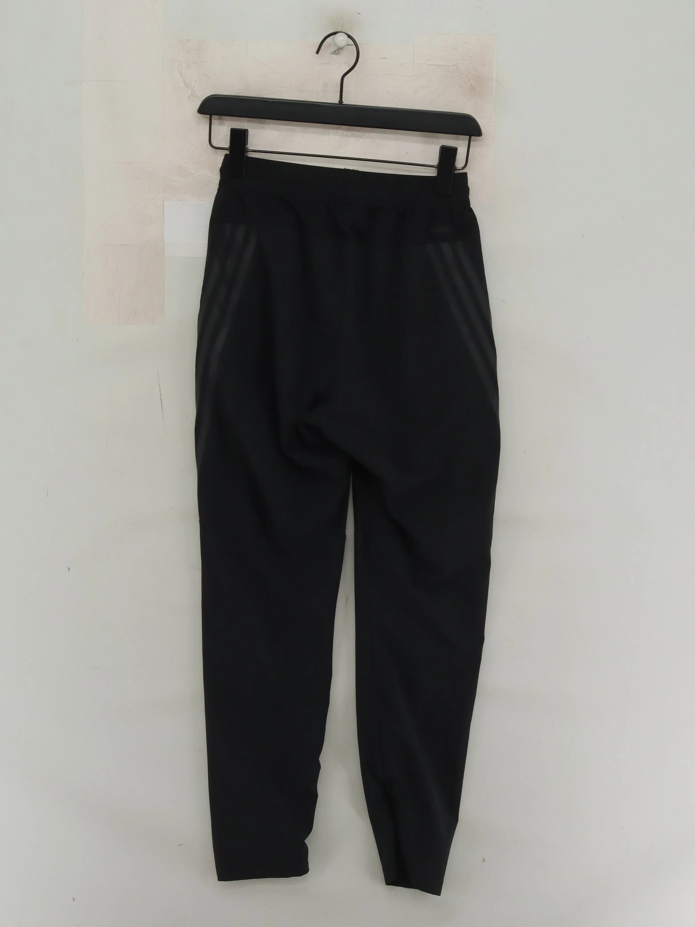 Adidas Men's Sports Bottoms S Black Polyester with Elastane Sweatpants - Image 2