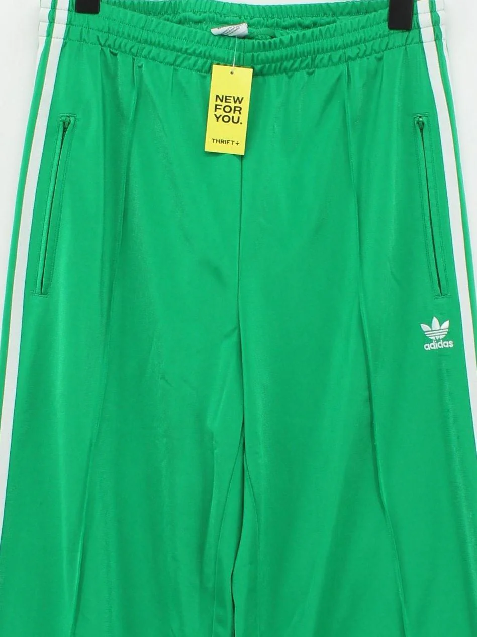 Adidas Men's Sports Bottoms S Green 100% Polyester Sweatpants - Image 3