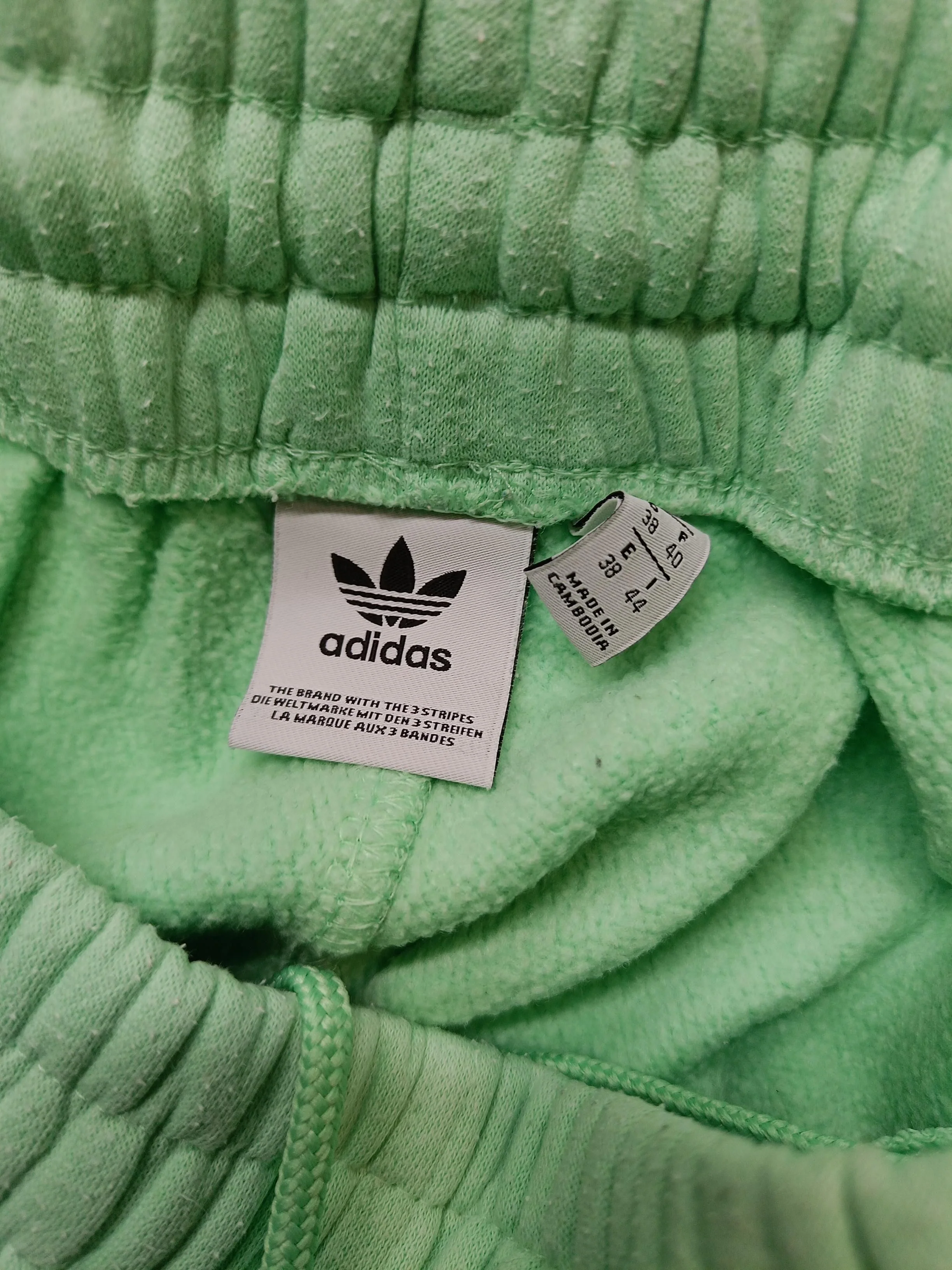Adidas Men's Sports Bottoms W 38 in Green Cotton with Polyester Sweatpants - Image 5