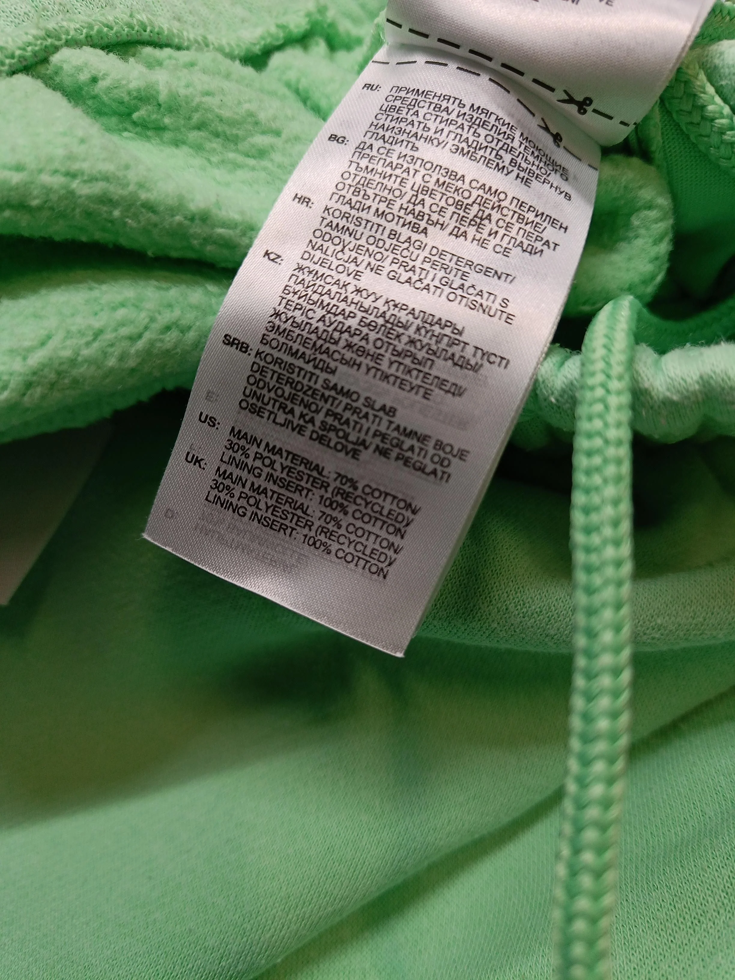 Adidas Men's Sports Bottoms W 38 in Green Cotton with Polyester Sweatpants - Image 6