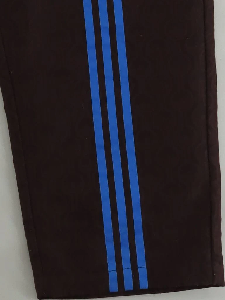 Adidas Men's Sports Bottoms XL Brown 100% Polyester Sweatpants - Image 4