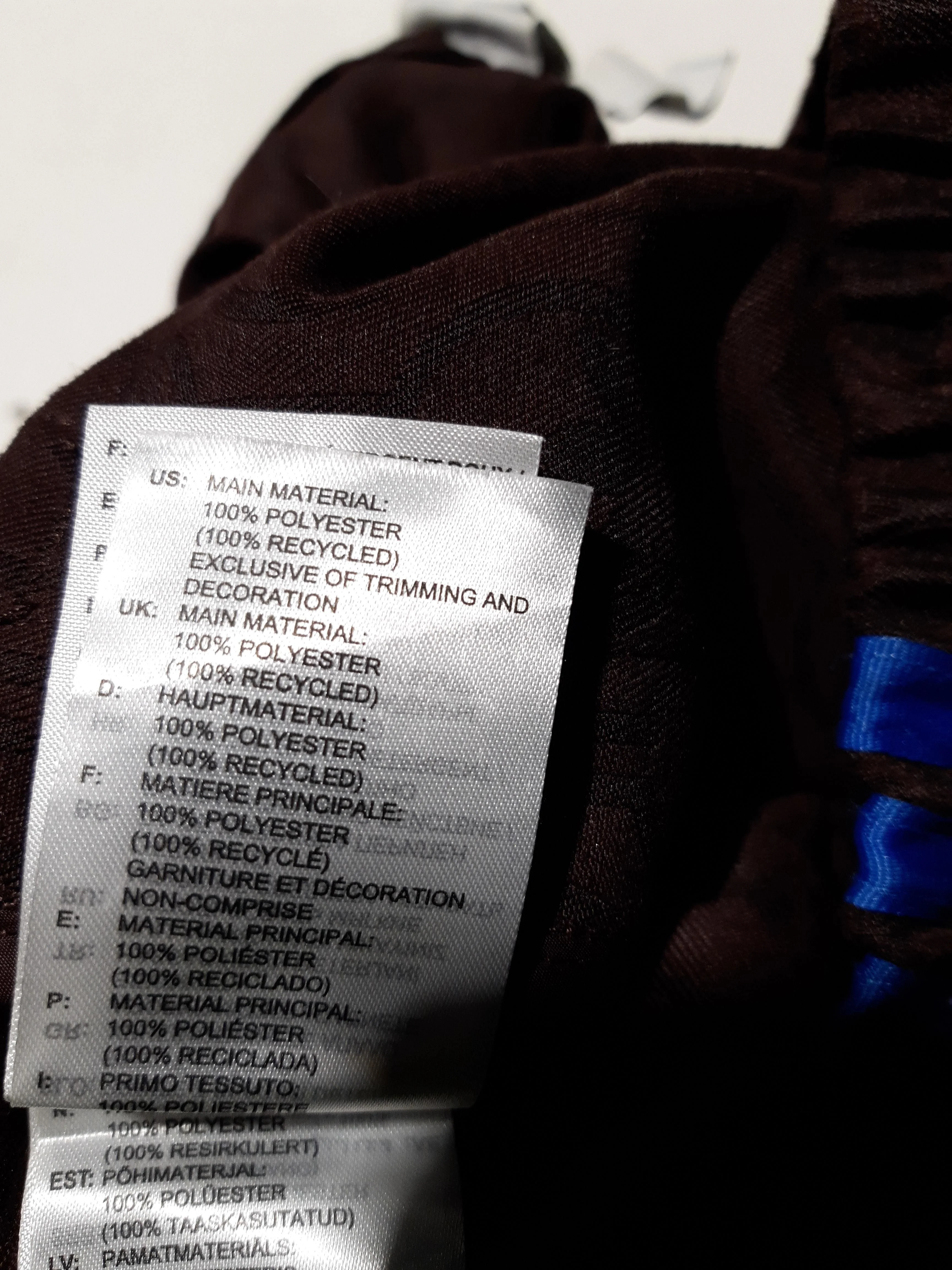 Adidas Men's Sports Bottoms XL Brown 100% Polyester Sweatpants - Image 6