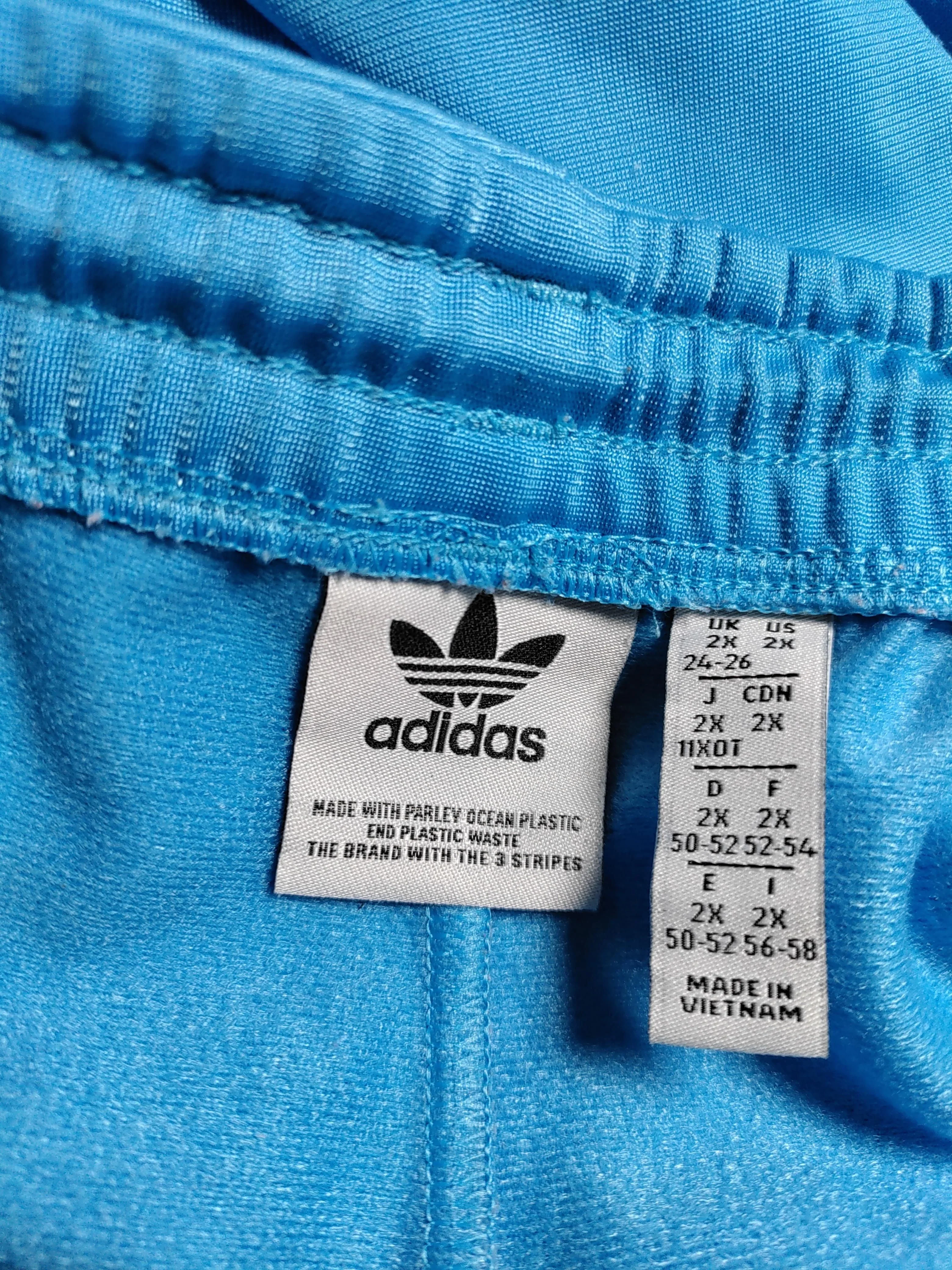 Adidas Men's Sports Bottoms XXL Blue 100% Polyester Sweatpants - Image 5