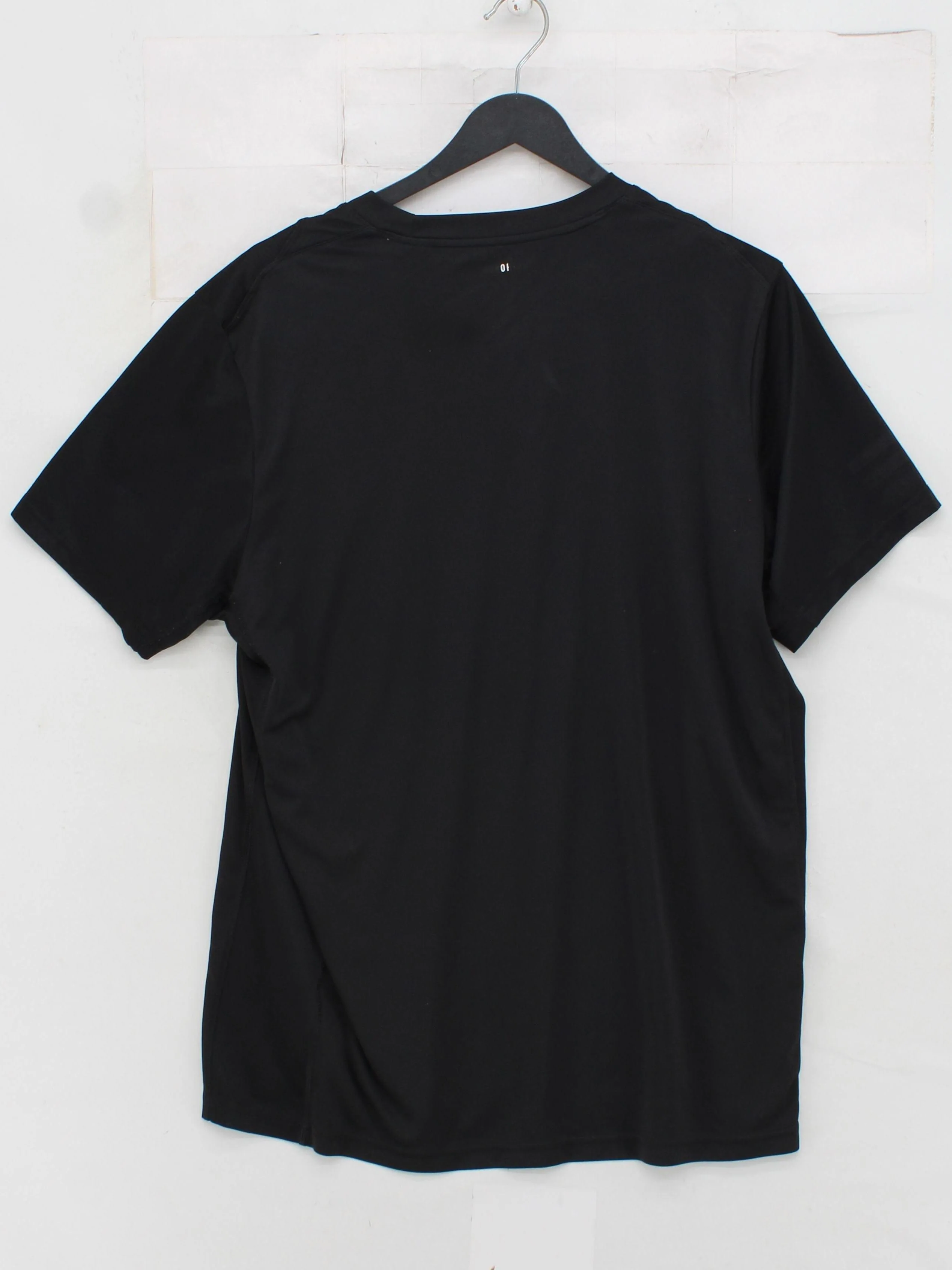 Adidas Men's T-Shirt L Black 100% Polyester Round Neck Basic - Image 2