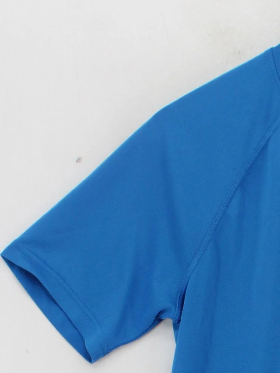 Adidas Men's T-Shirt L Blue 100% Polyester Round Neck Basic - Image 4