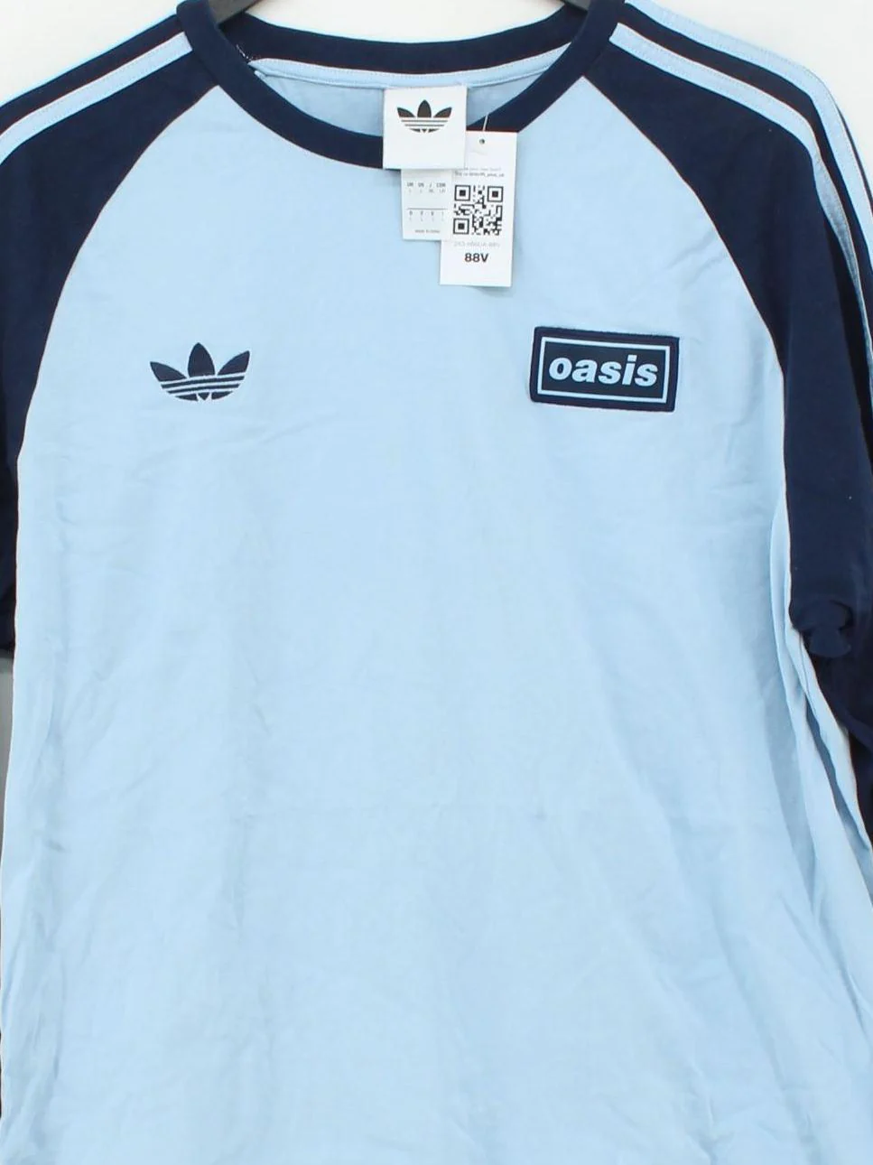 Adidas Men's T-Shirt L Blue Graphic Cotton with Elastane Basic - Image 3