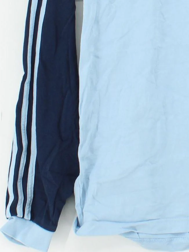 Adidas Men's T-Shirt L Blue Graphic Cotton with Elastane Basic - Image 4