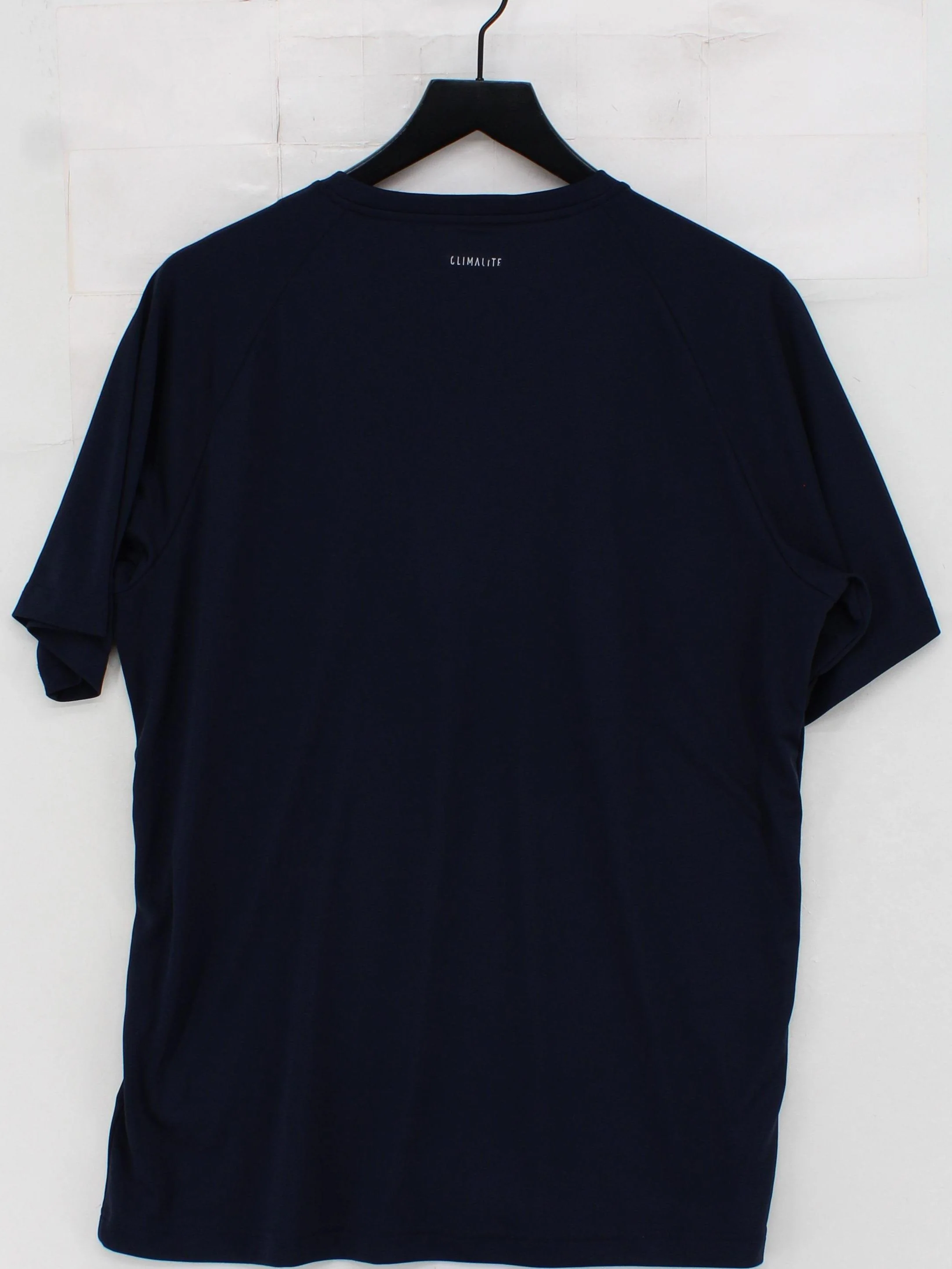 Adidas Men's T-Shirt L Blue Striped 100% Polyester Round Neck Basic - Image 2