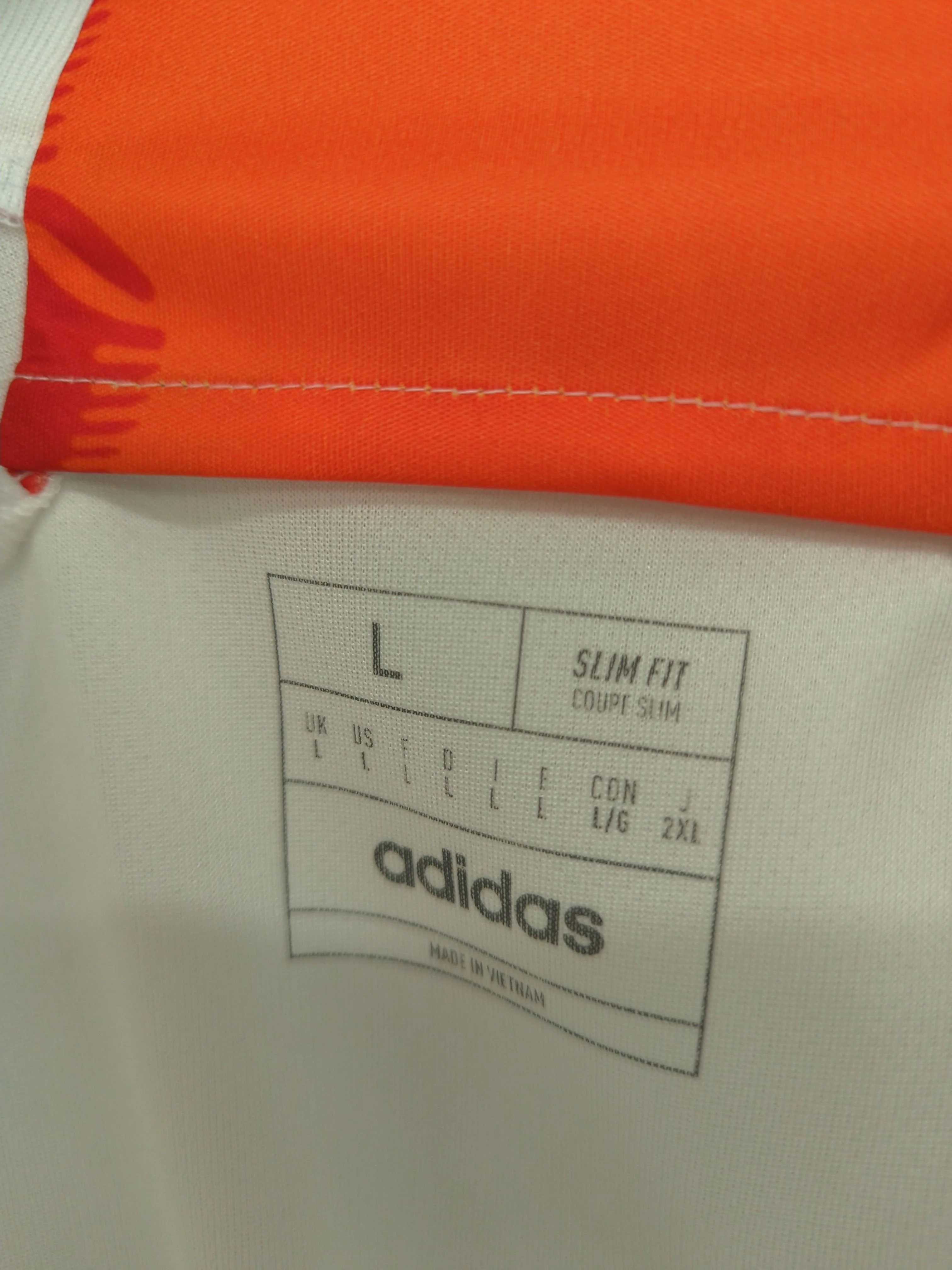 Adidas Men's T-Shirt L White 100% Polyester Crew Neck Basic New with tags - Image 5