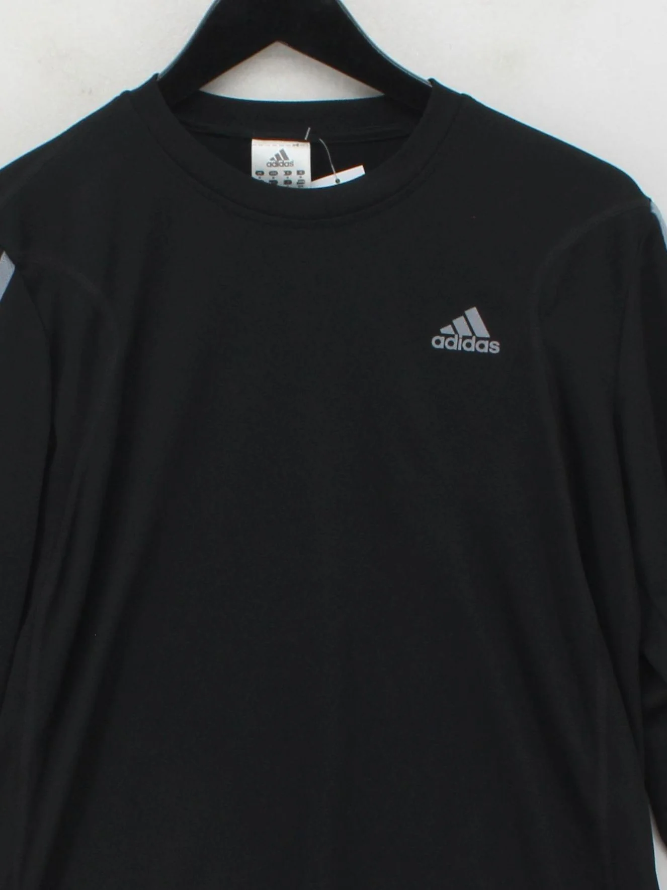 Adidas Men's T-Shirt M Black 100% Polyester Round Neck Basic - Image 3