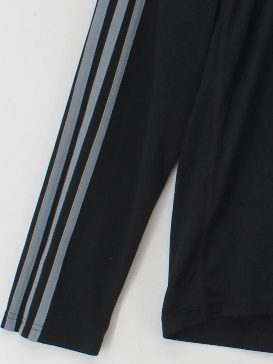 Adidas Men's T-Shirt M Black 100% Polyester Round Neck Basic - Image 4