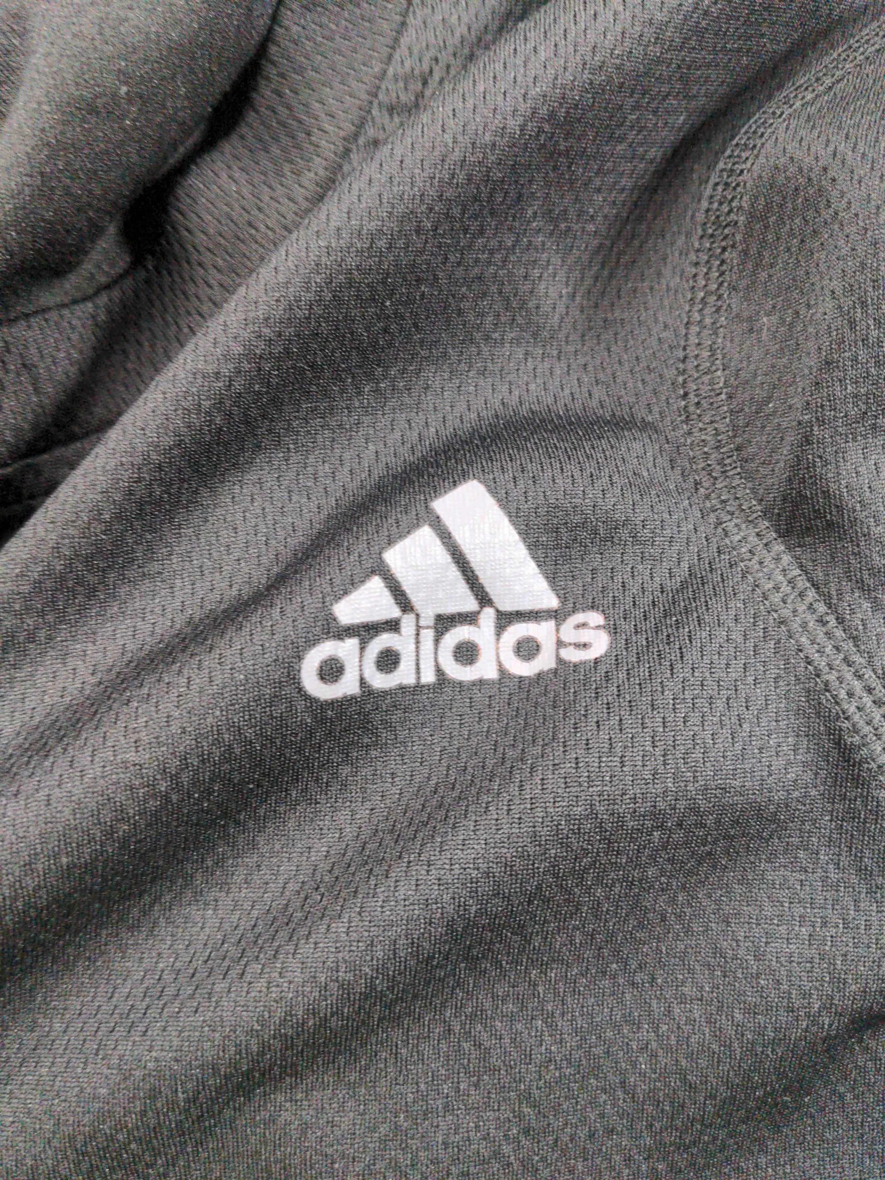 Adidas Men's T-Shirt M Black 100% Polyester Round Neck Basic - Image 6