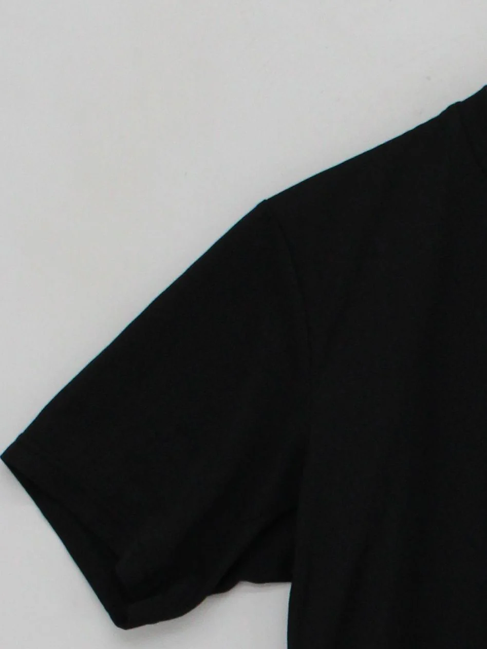 Adidas Men's T-Shirt M Black 100% Polyester Round Neck Basic - Image 4