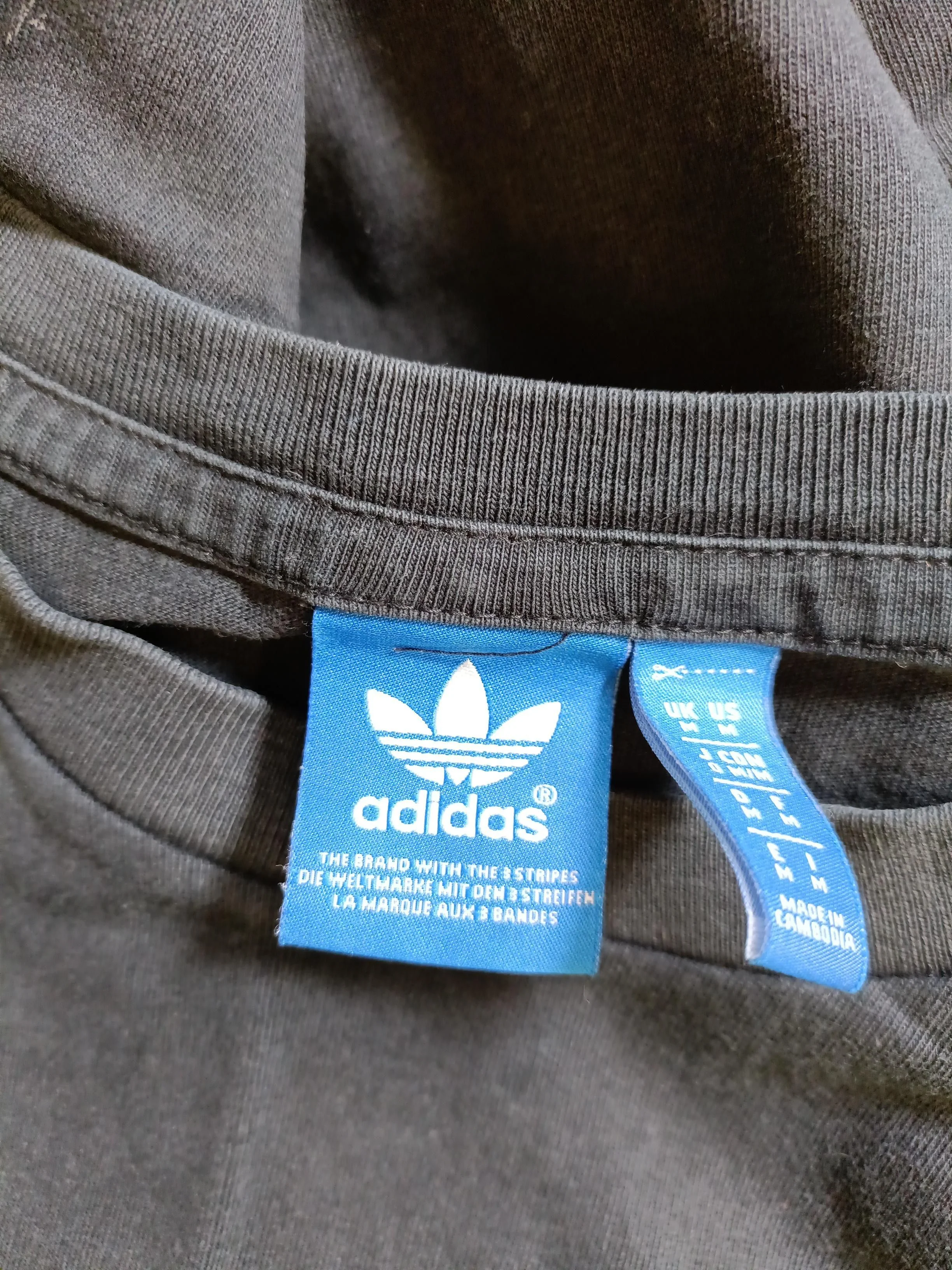 Adidas Men's T-Shirt M Black Graphic 100% Cotton Basic - Image 6