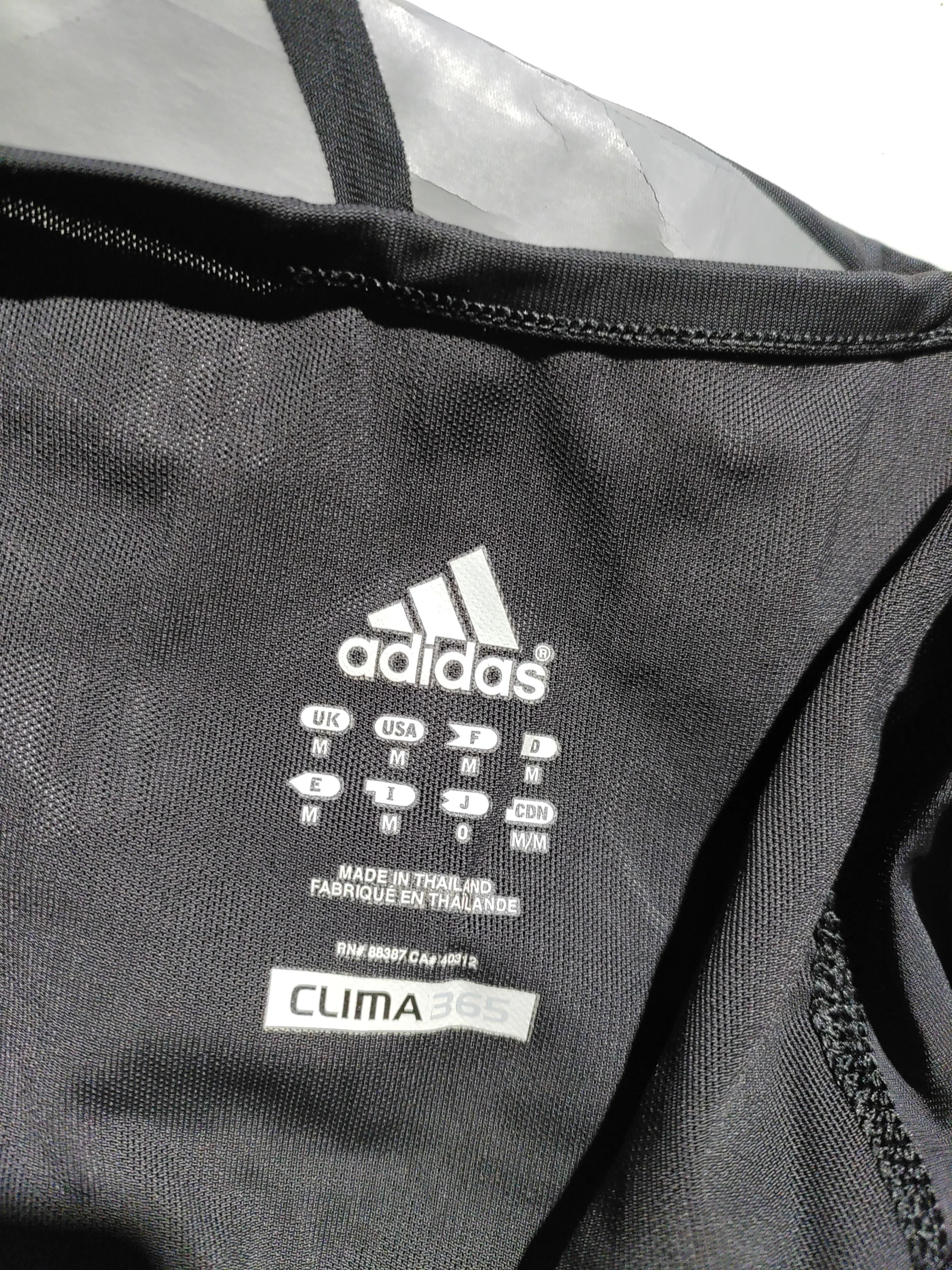 Adidas Men's T-Shirt M Black Nylon with Spandex Sleeveless Round Neck Basic - Image 6
