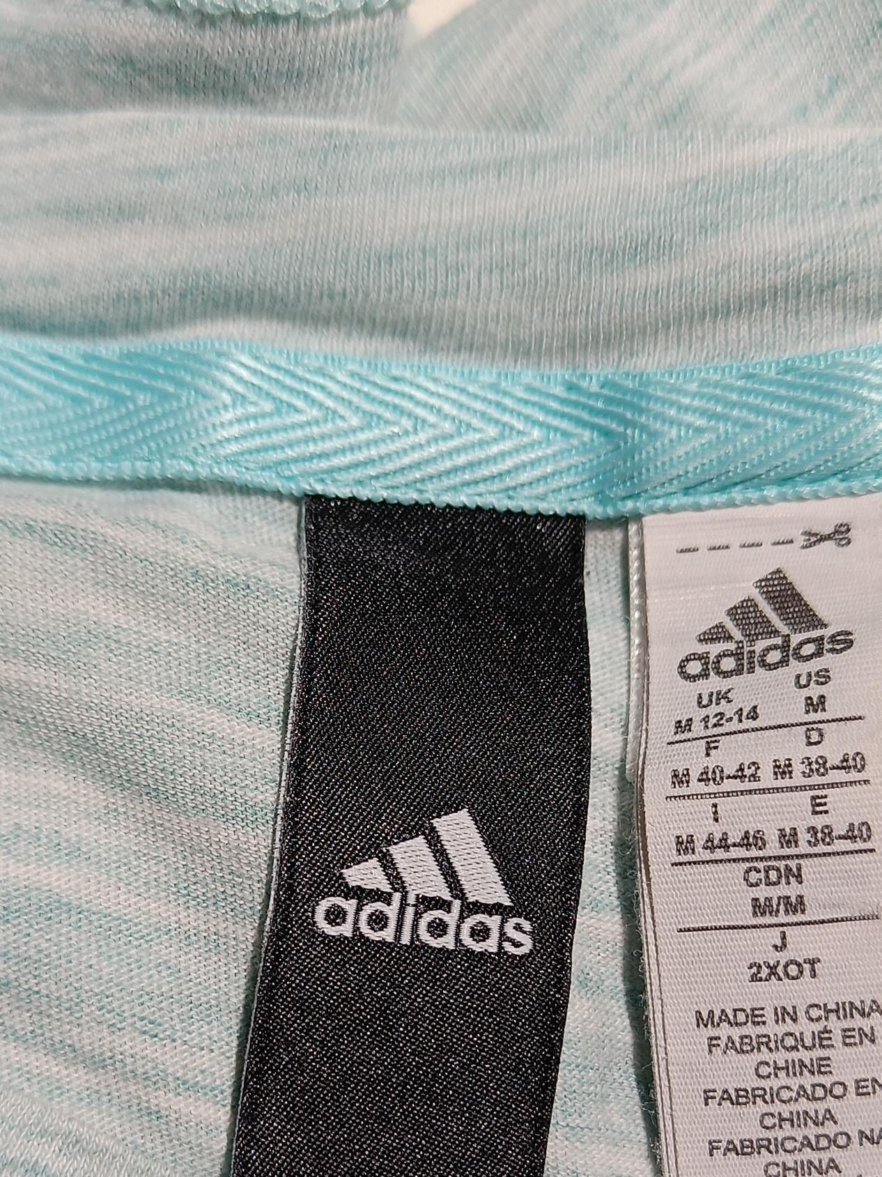 Adidas Men's T-Shirt M Blue 100% Cotton Basic - Image 5