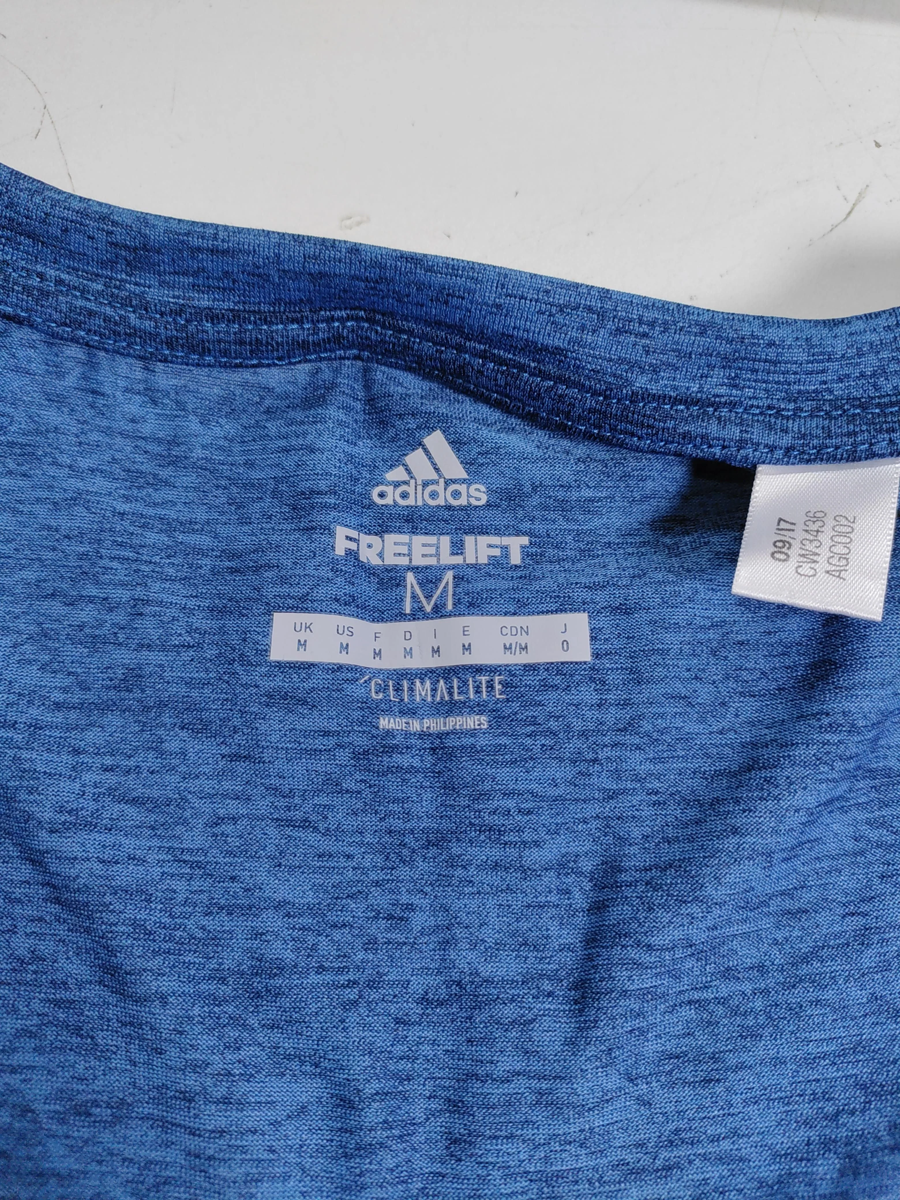 Adidas Men's T-Shirt M Blue 100% Other Round Neck Basic - Image 5