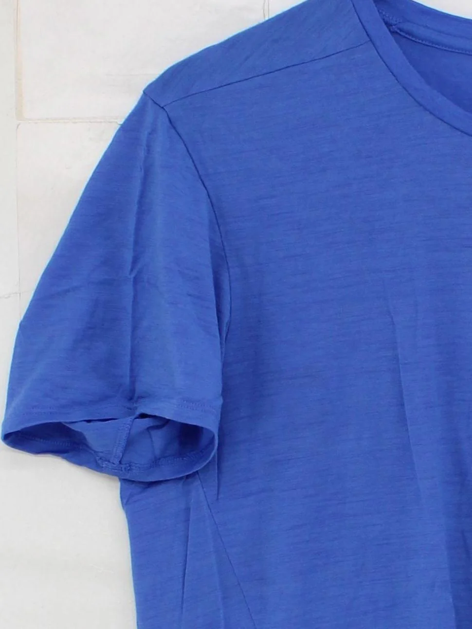 Adidas Men's T-Shirt M Blue 100% Polyester Crew Neck Basic - Image 4