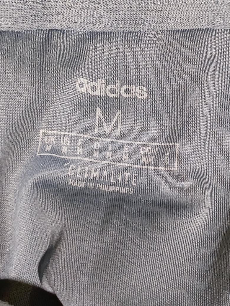 Adidas Men's T-Shirt M Blue 100% Polyester Round Neck Basic - Image 6
