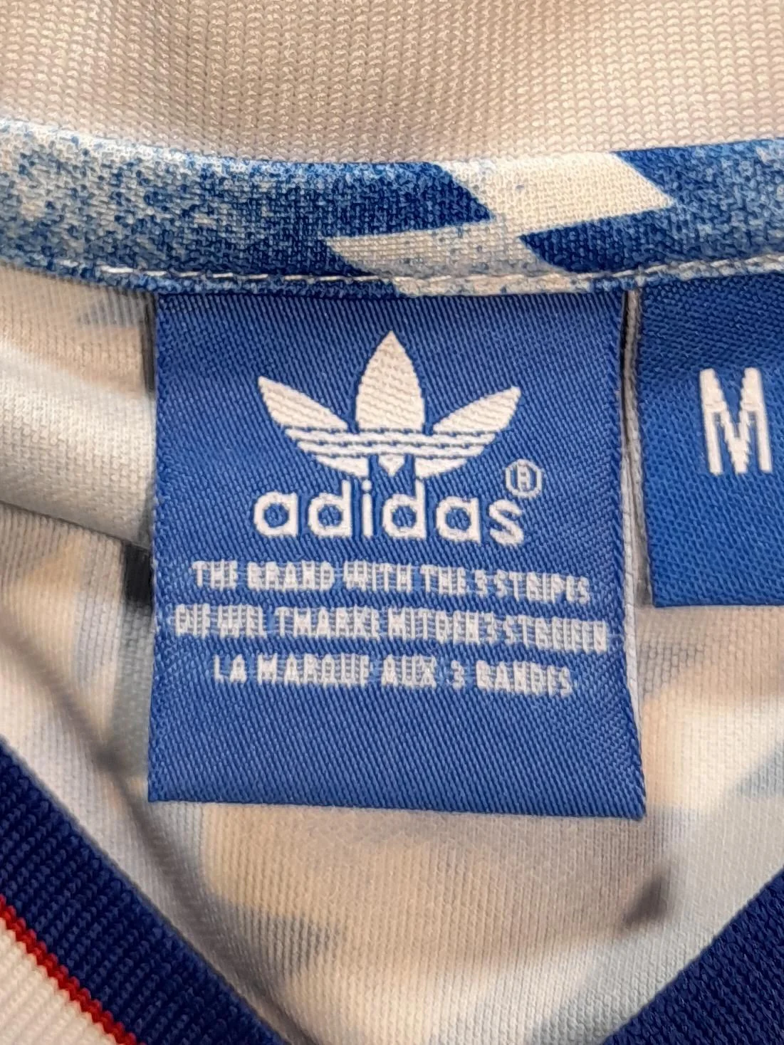 Adidas Men's T-Shirt M Blue Geometric 100% Polyester Basic - Image 5