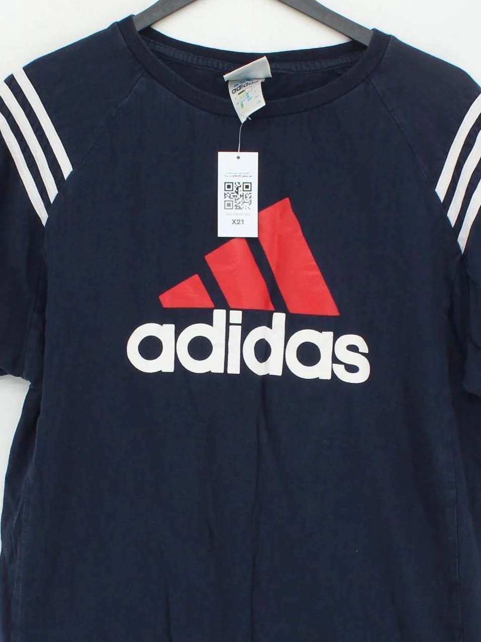 Adidas Men's T-Shirt M Blue Graphic 100% Cotton Basic - Image 3