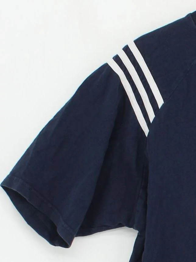 Adidas Men's T-Shirt M Blue Graphic 100% Cotton Basic - Image 4