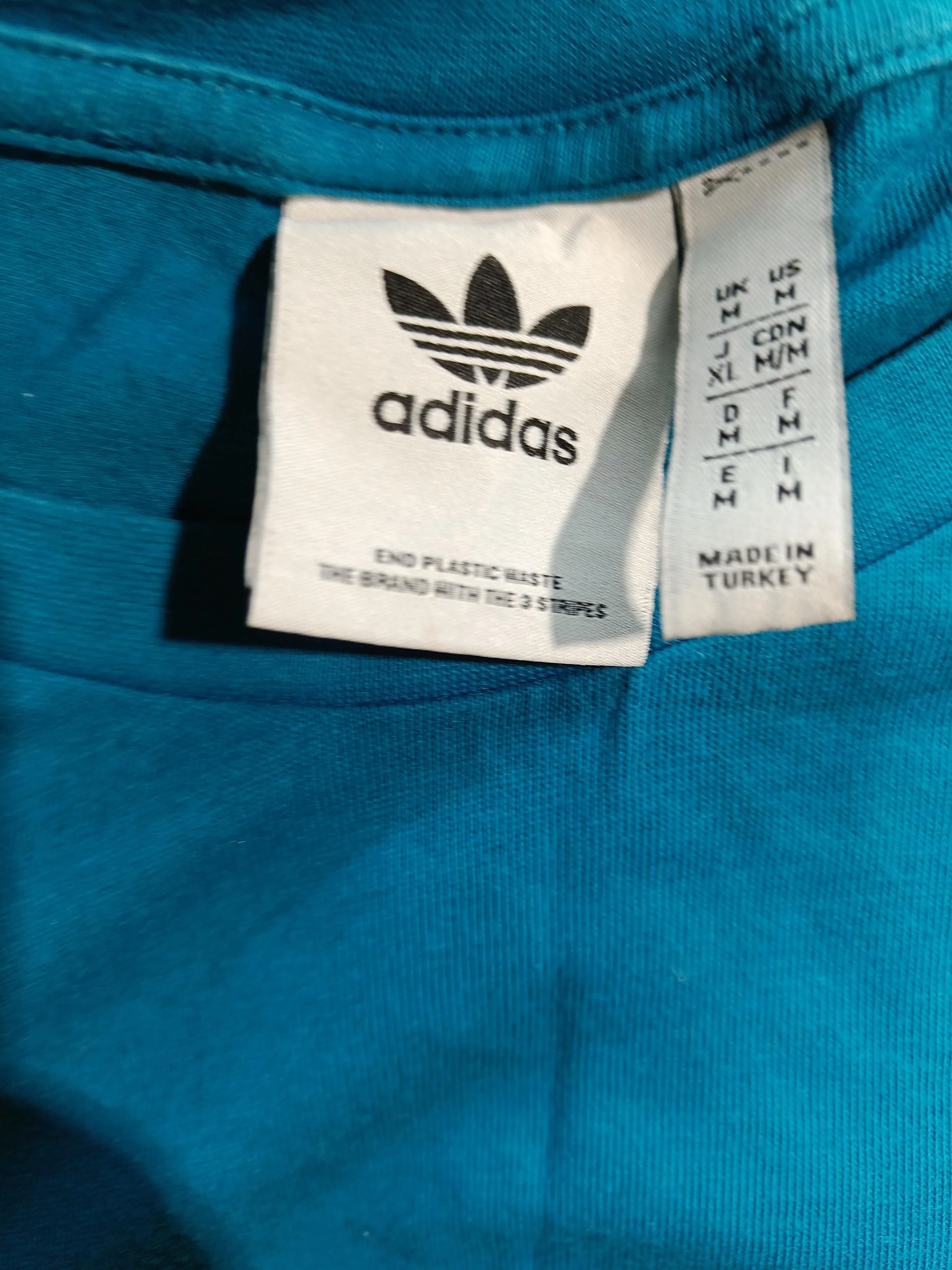 Adidas Men's T-Shirt M Blue Graphic 100% Cotton Basic - Image 5