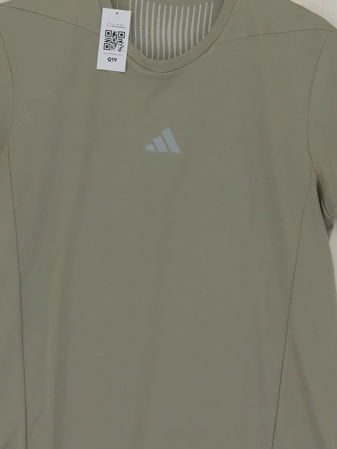 Adidas Men's T-Shirt M Green 100% Polyester Round Neck Basic - Image 3